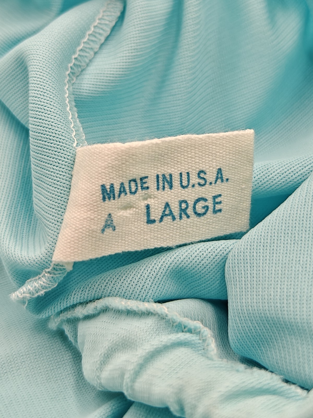 Vintage Van Raalte Large All Nylon Light Blue Half Slip Lace Trim *Read
