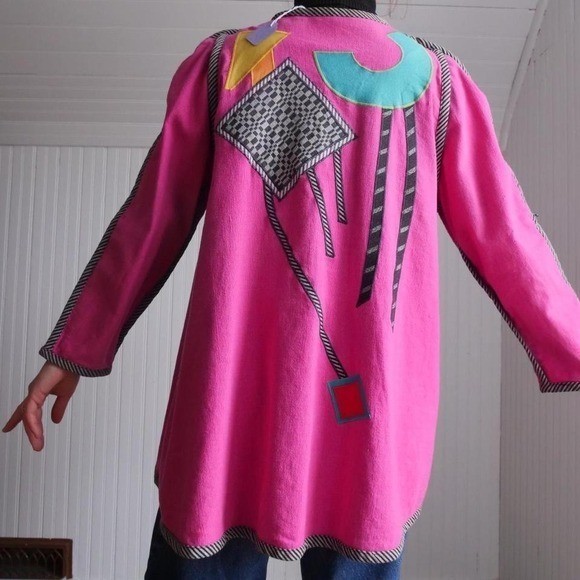 Fun 80s Beppa avant-garde swing coat