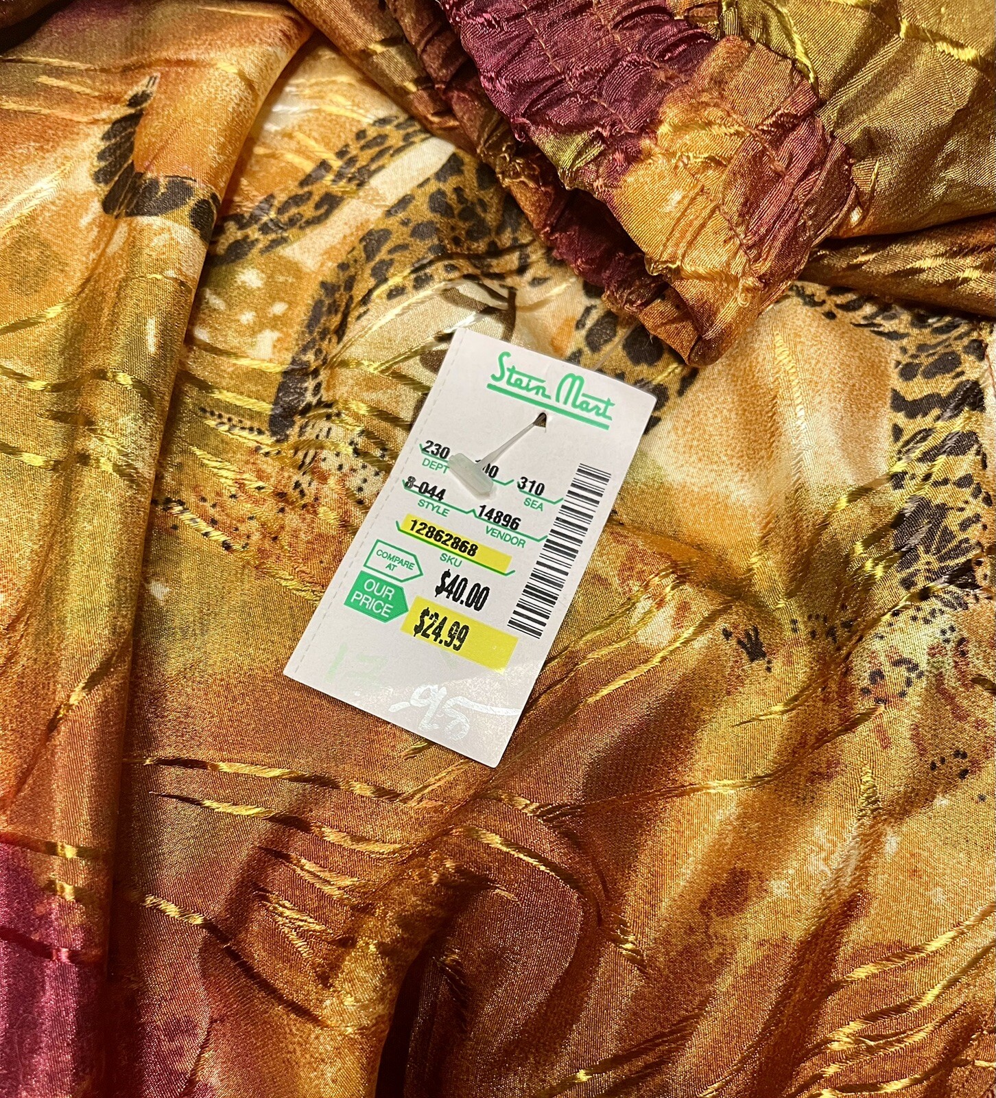 Vintage Kaktus Leopard Print Jungle Jumper 30” Mom Pants Full Zip Jacket Large