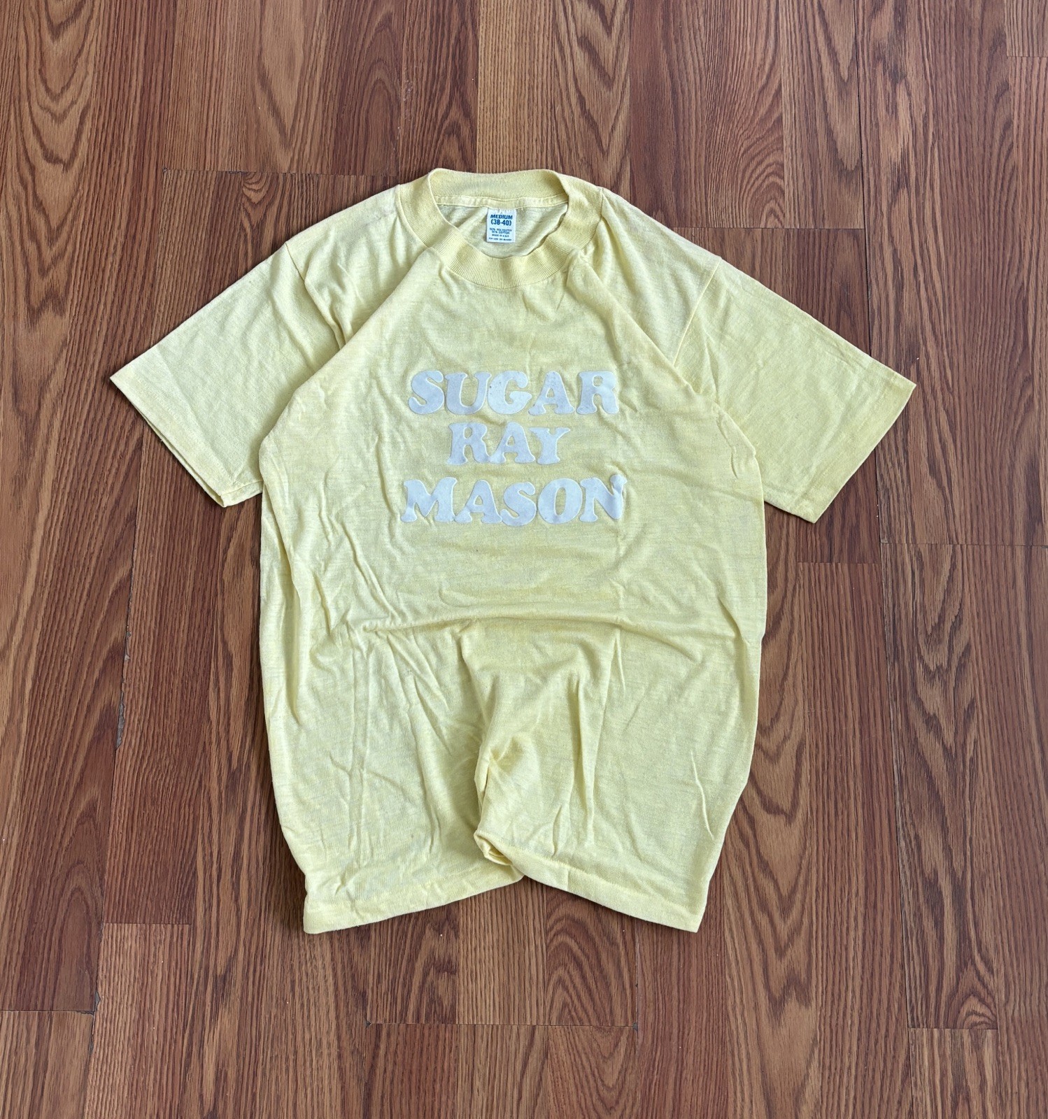 VTG 70s Boxing “Suger Ray Mason” Graphic Shirt S