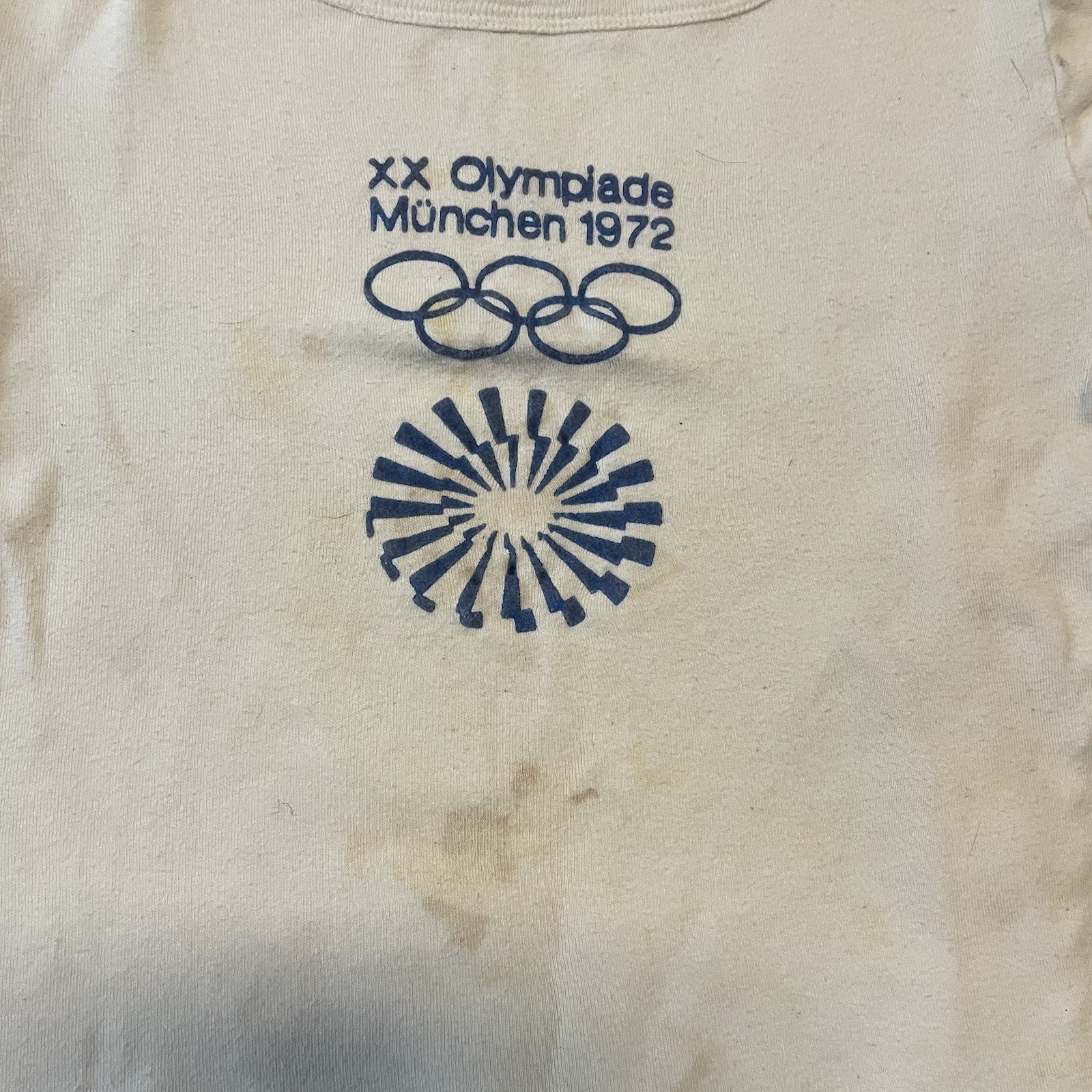 Rare Vintage 1972 Munich Munchen Germany Olympics Women’s Crop Top Shirt Size XS