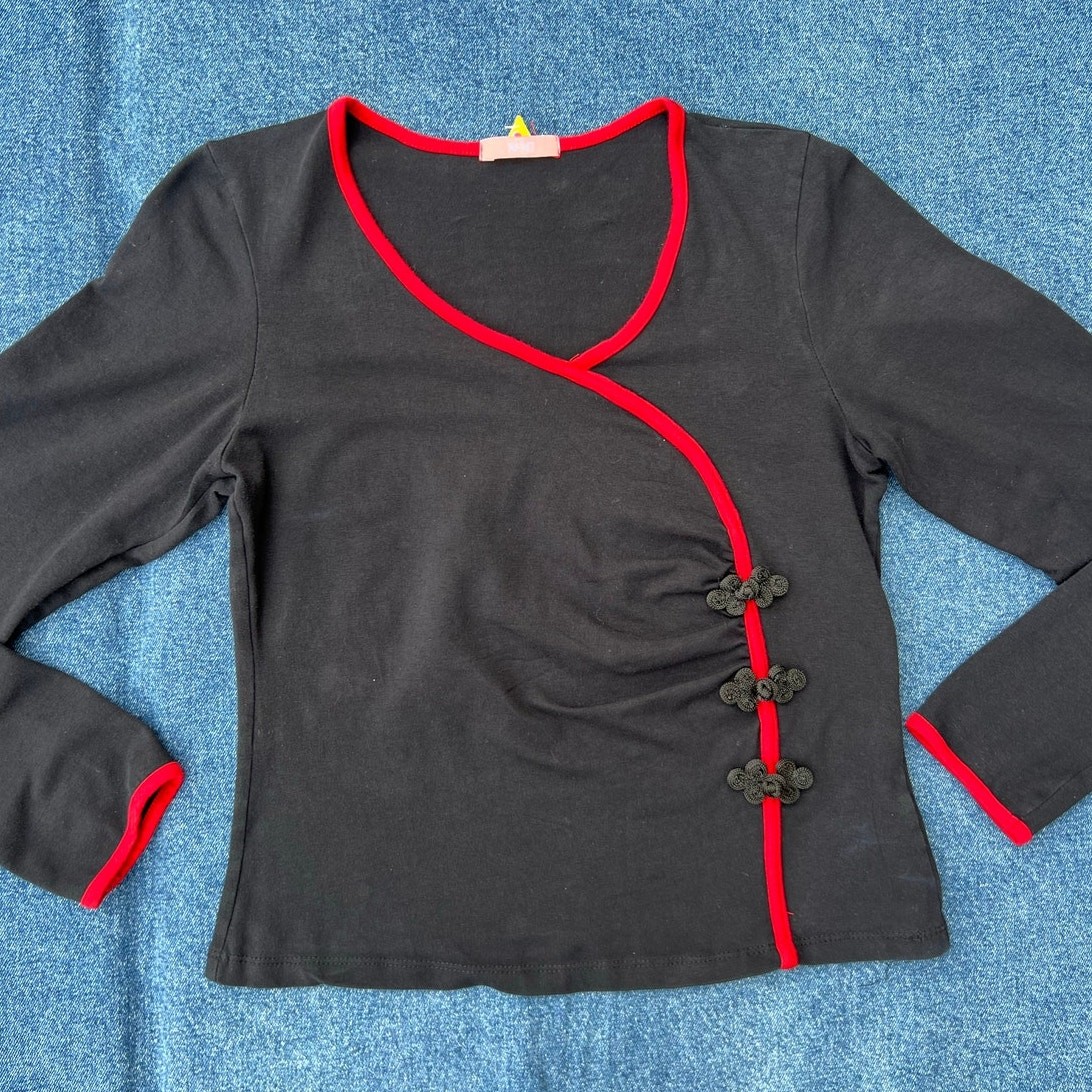 90s Forever 21 mock wrap top