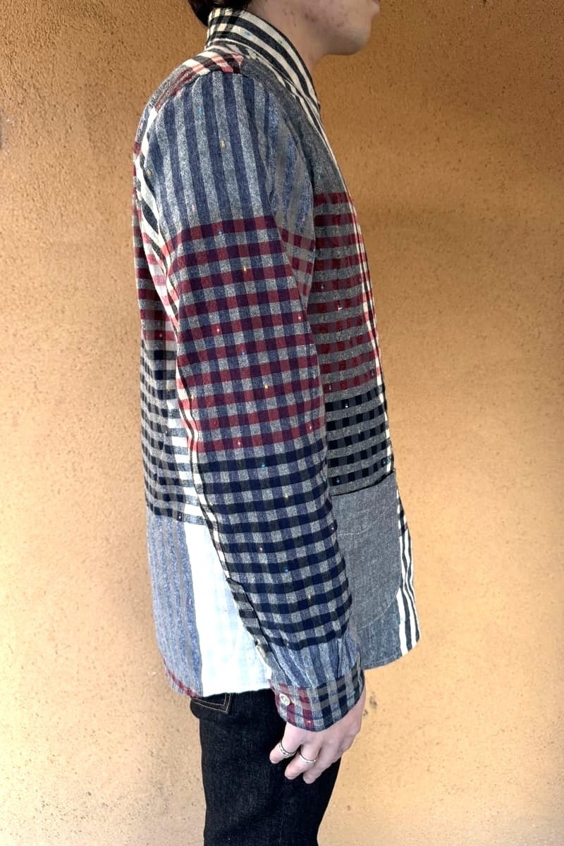 BlueTrick Round-Hem Shirt, Panel Check (Men&rsquo;s)