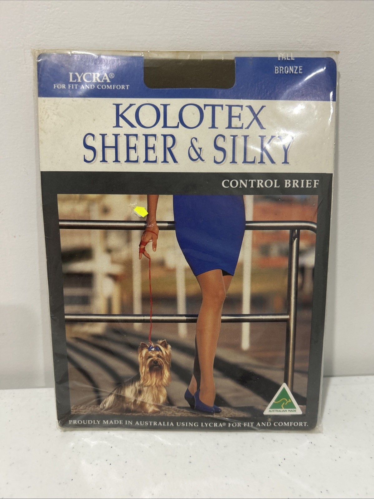 Vintage Kolotex Sheer & Silly Control Brief Bronze Tall New Old Stock
