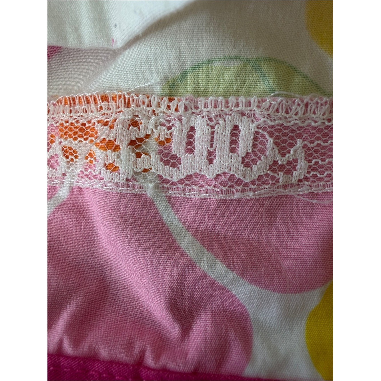 Lilly Pulitzer Vintage Floral Strapless Sundress in Pink, Yellow & White Size 4