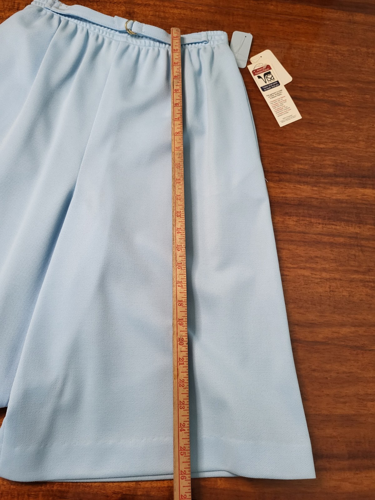 VTG 70s Graff California Blue Polyester 2 Piece Pantsuit Set Size 12 Made In USA