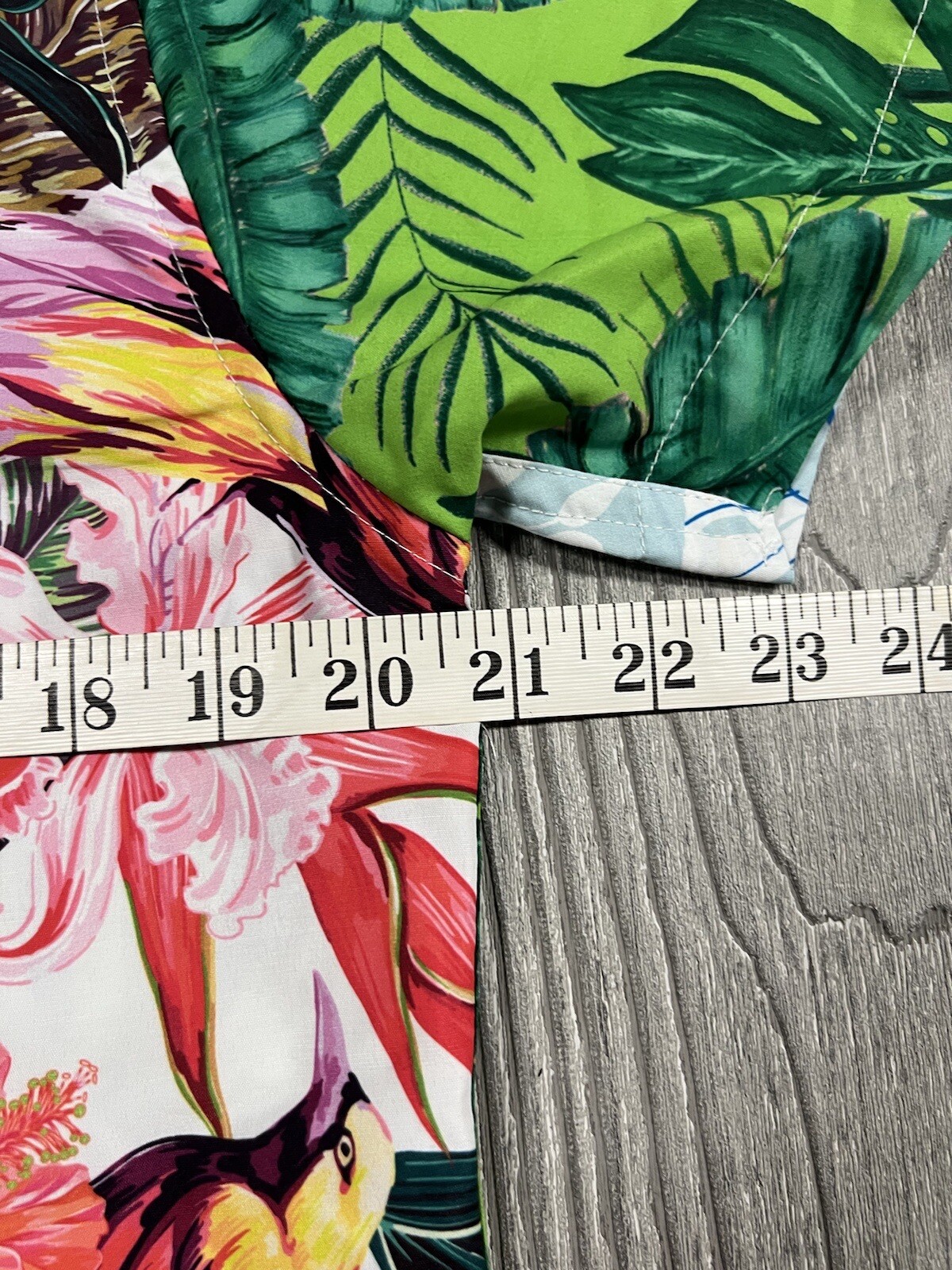 CR-24 Bordo Cromato Hawaiian Shirt Women’s M All Over Tropical Floral Print VTG