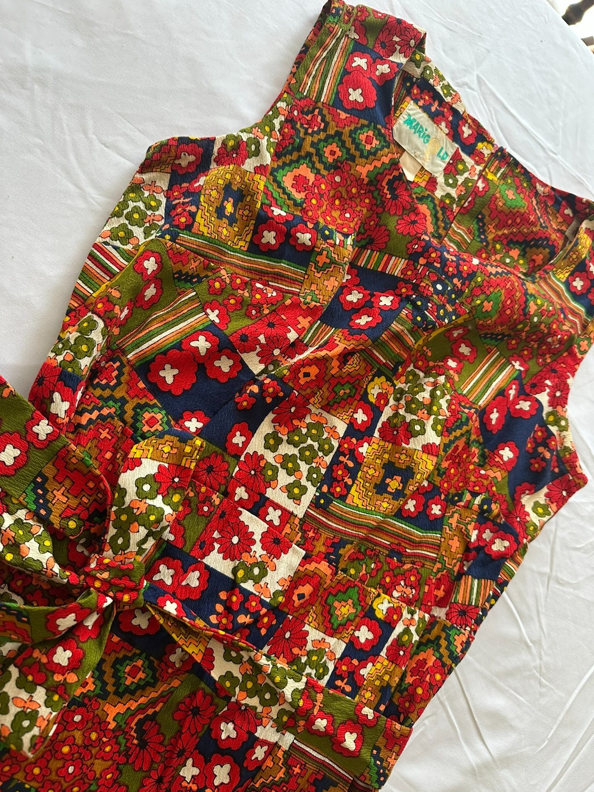 Pristine RARE Vintage Original 1960s Marigold Dress