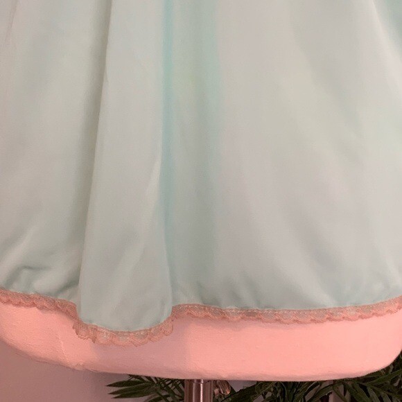 Vintage Cottagecore Ruffle Cami Nightie Top Mint S blouse Whimsycore Soft Girl