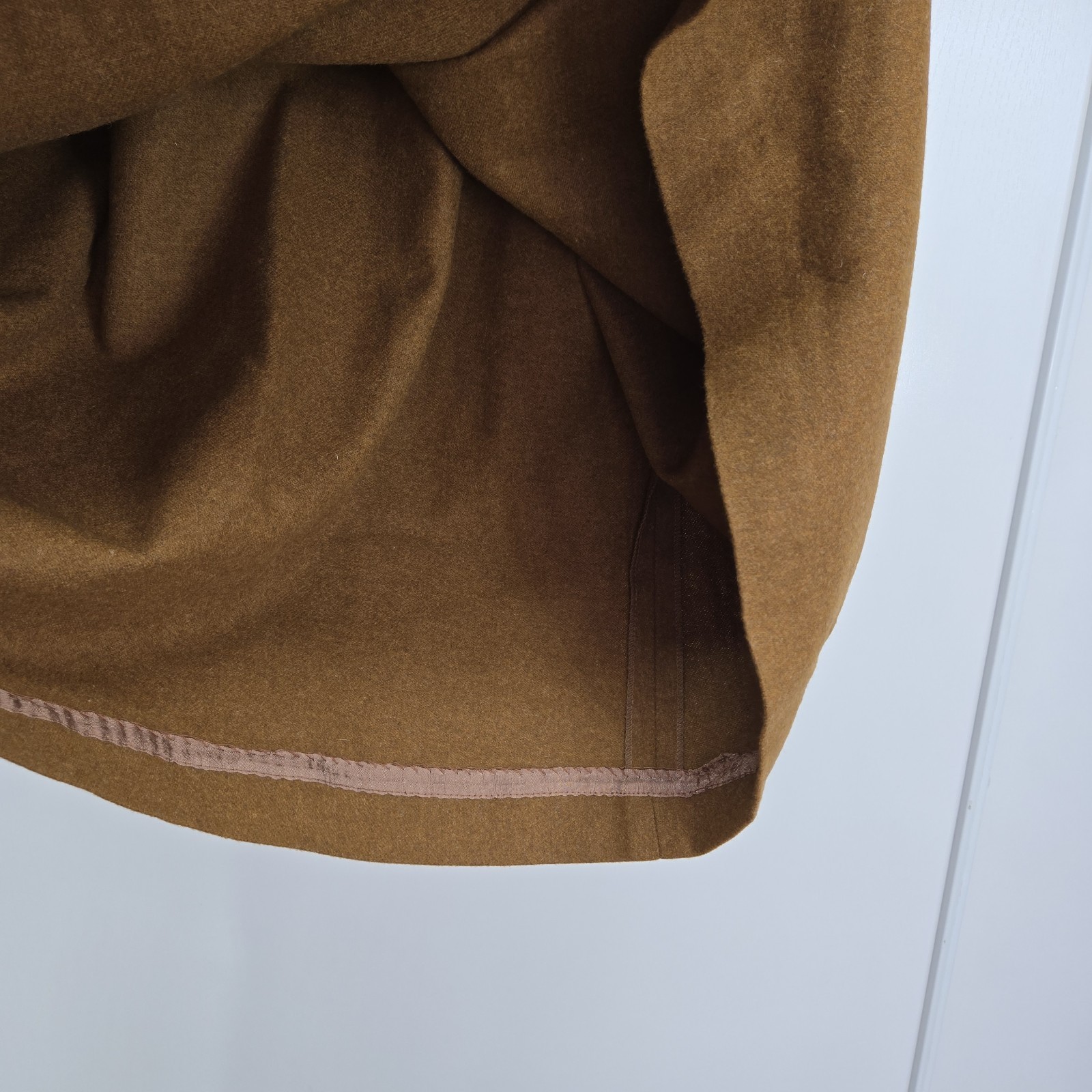 Evan Picone Skirt Suit Women Size 12 Blazer Pleated Skirt Brown 100% Wool VTG