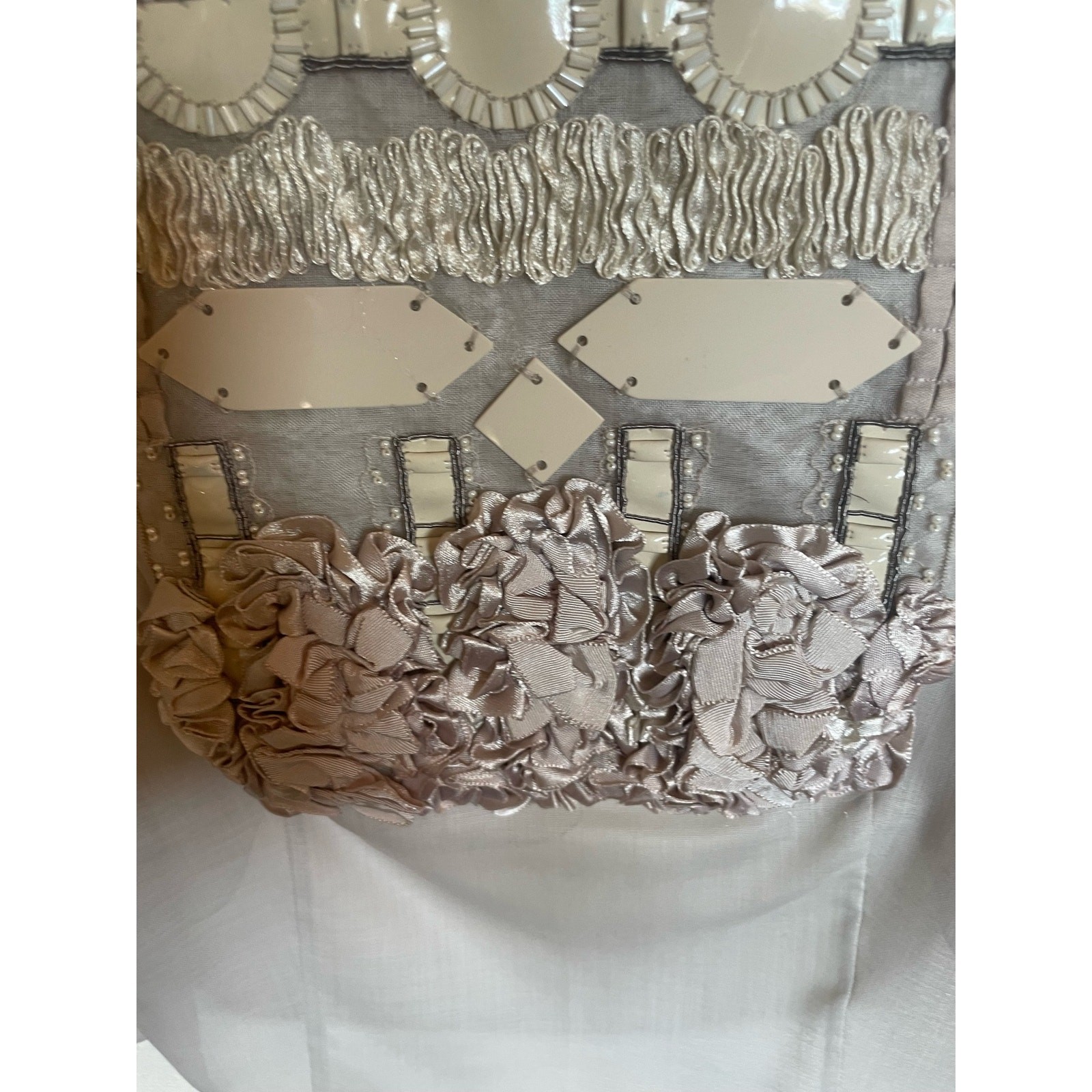 Vintage 90s CHRISTIAN LACROIX Hulotte Embellished Blouse Small S LUXURY Top Y2K