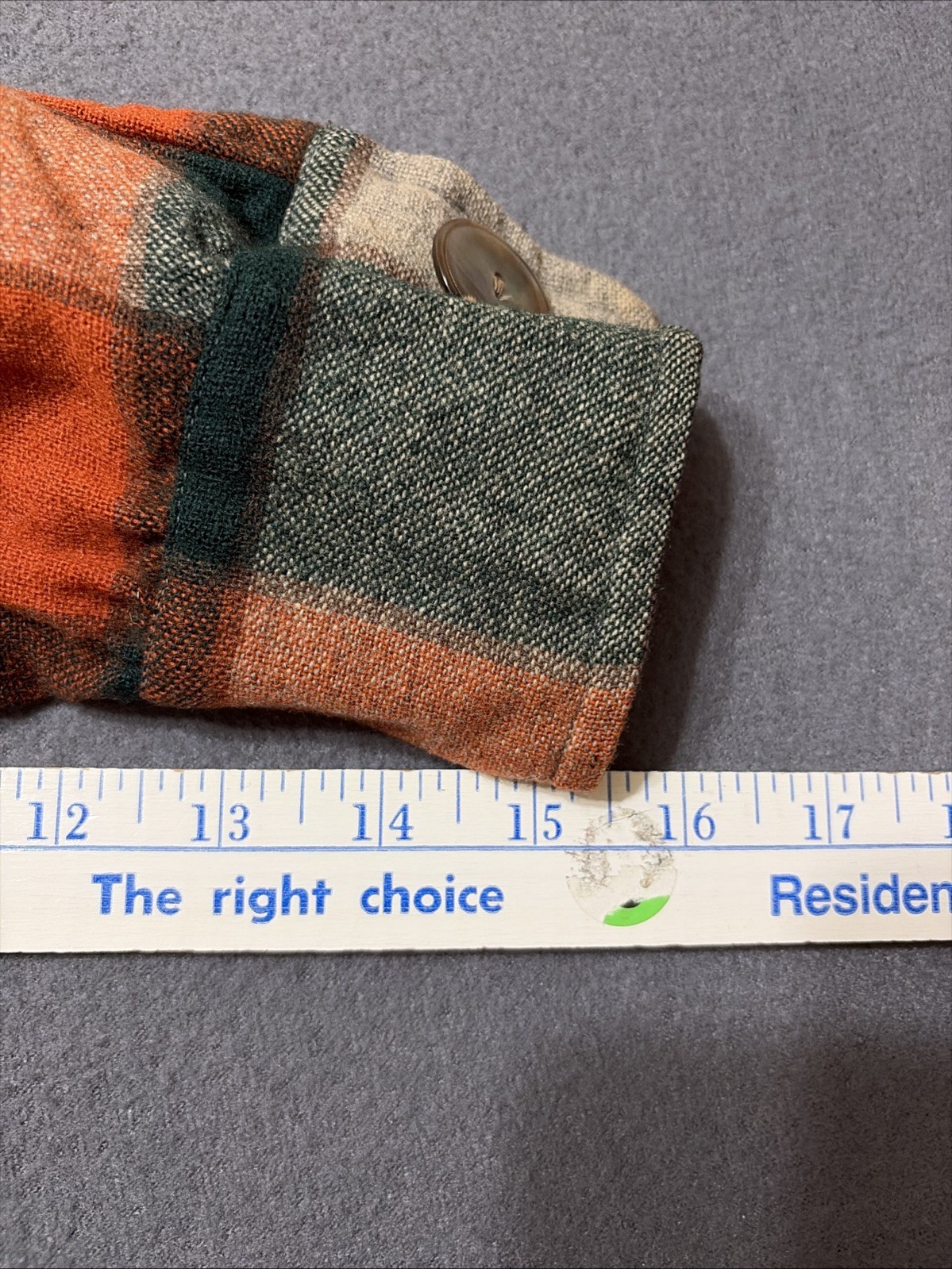 Vintage 50s Pendleton 49er Wool Rare Autumn Orange Green Plaid Chore Coat LG