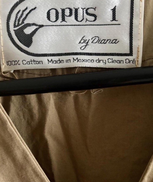 Vintage 1980s Opus By Diana Cotton Caftan Maxi Dress