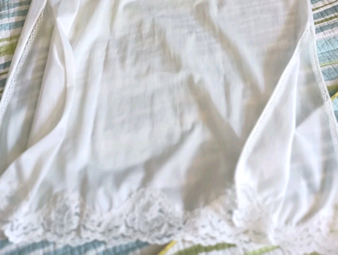 Vtg Philmaid MCM White Nylon Slip Size S 33 1/2&Prime; Long