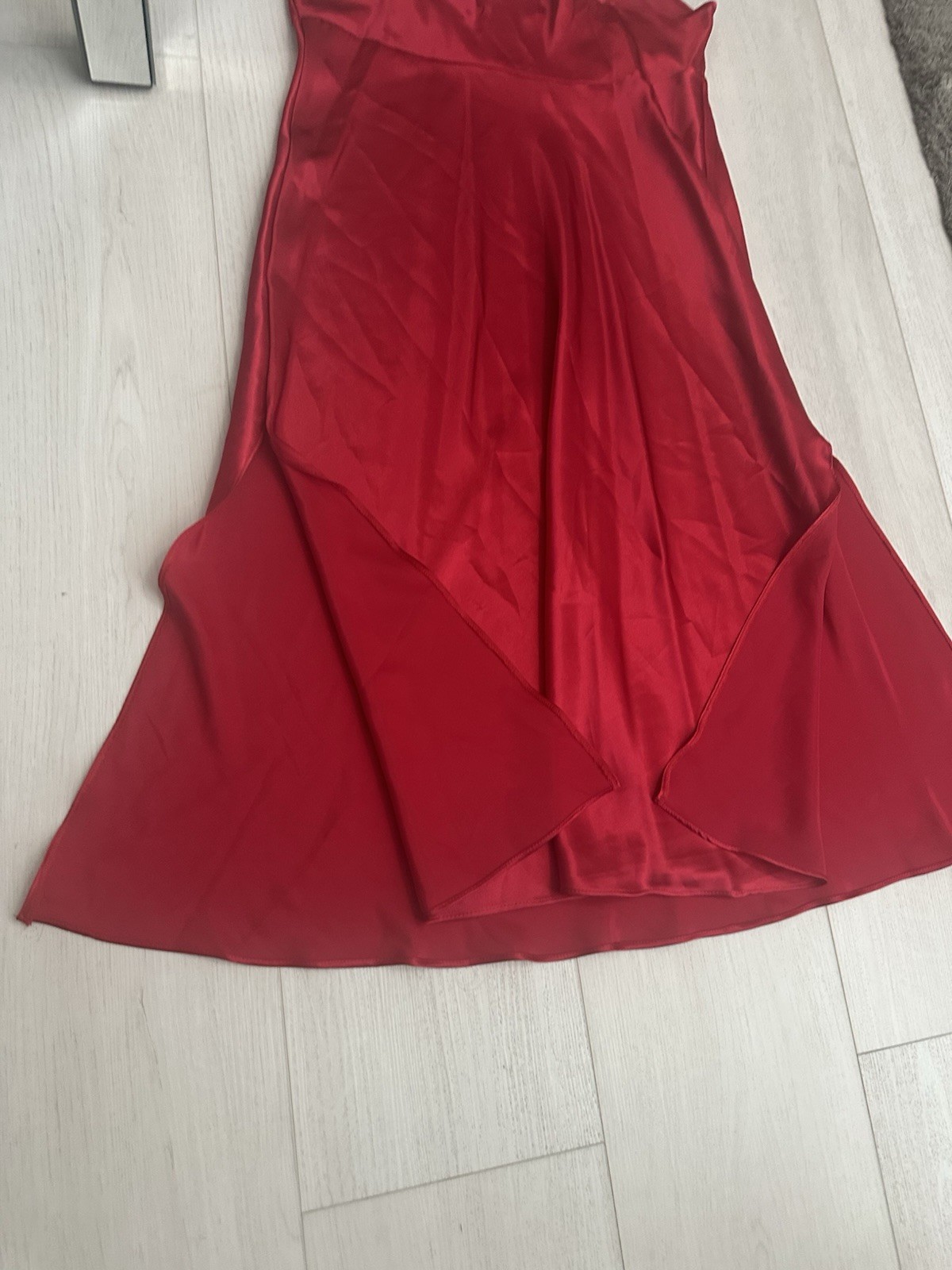 Vintage Gilligan O&rsquo;Malley Camisole Long Nightgown Lingerie Sz L – Red Side Slits