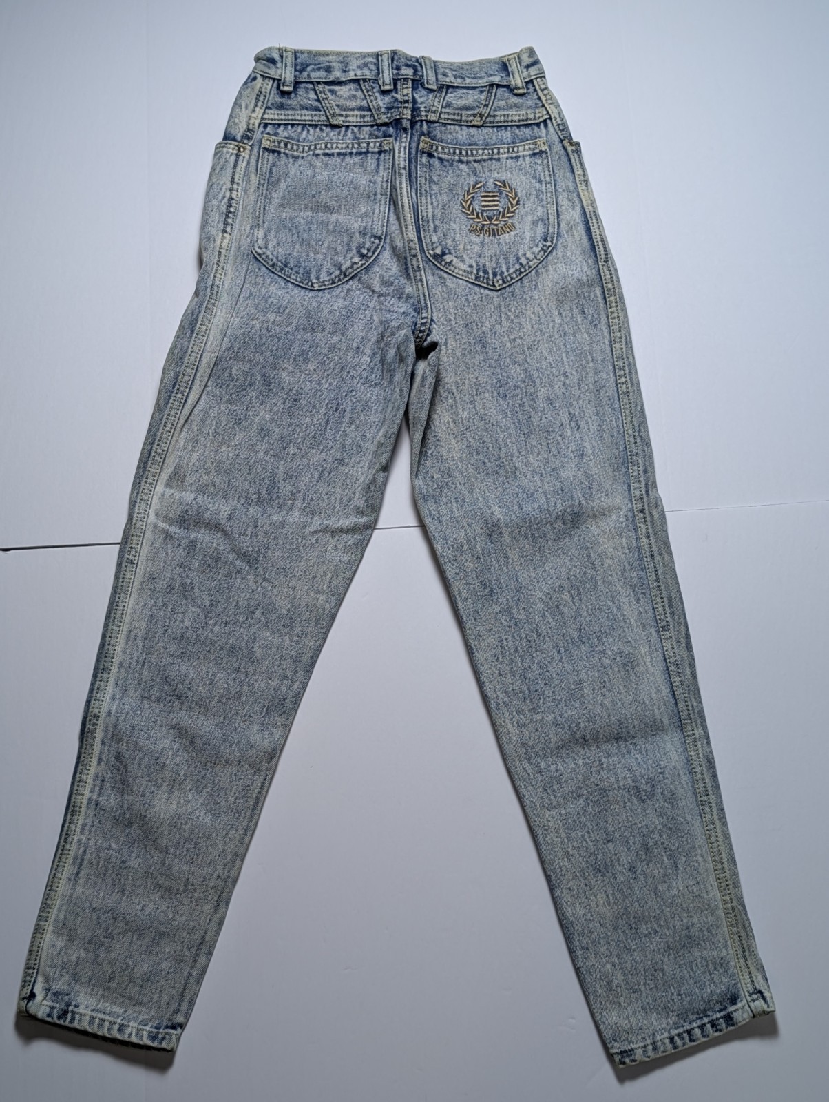 Vintage 1980&rsquo;s P.S. Gianto Women&rsquo;s Acid Washed Slim Fit Jeans Size 8 Regular