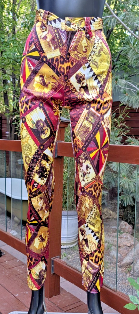 Vintage 90&rsquo;s Christian Lacroix Bazar Satin Pants leggings international photo 40