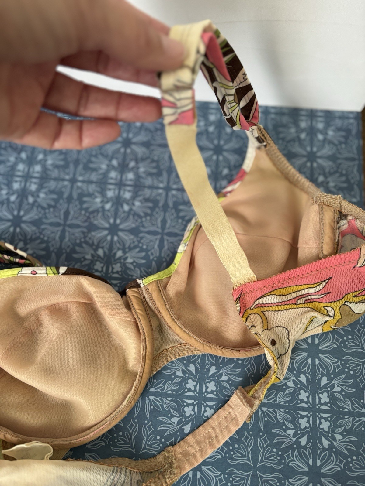Vtg Emilio Pucci for Formfit Rogers Bra 32-C Late 60s/Early 70s *Well-Loved READ