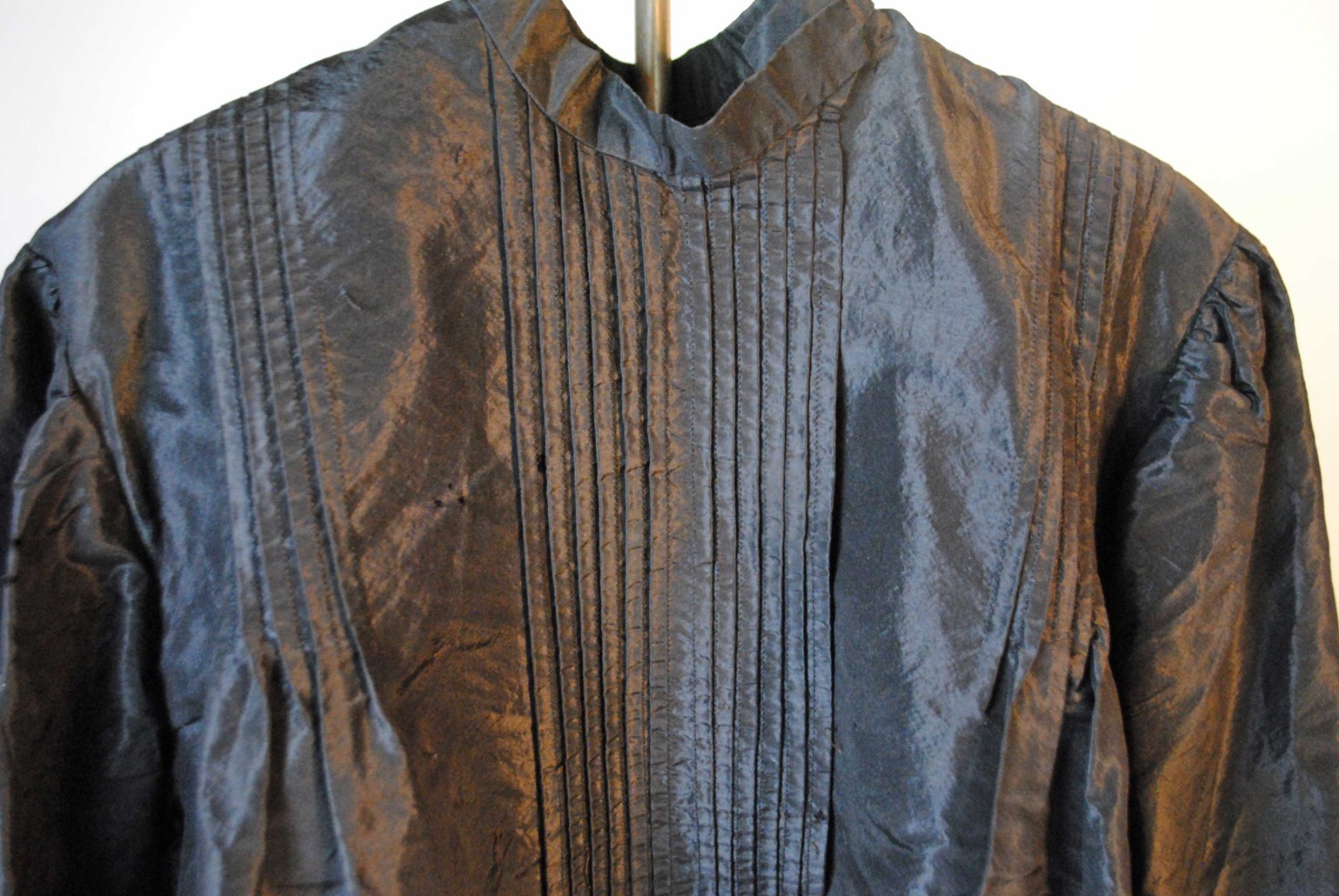 Three Black Silk Taffeta Ladies Blouses, 1890 To 1900s