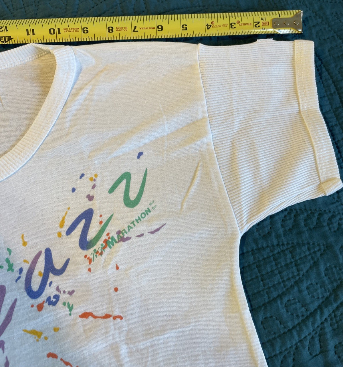 Vintage 1980&rsquo;s~PIZZAZZ Marathon women’s T-shirt, MarathonHer, S-M