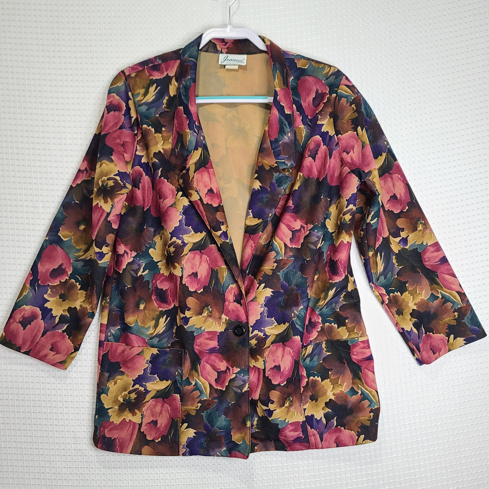 Vintage Joanna Floral Single Button Blazer Jacket Size Women’s Size Medium