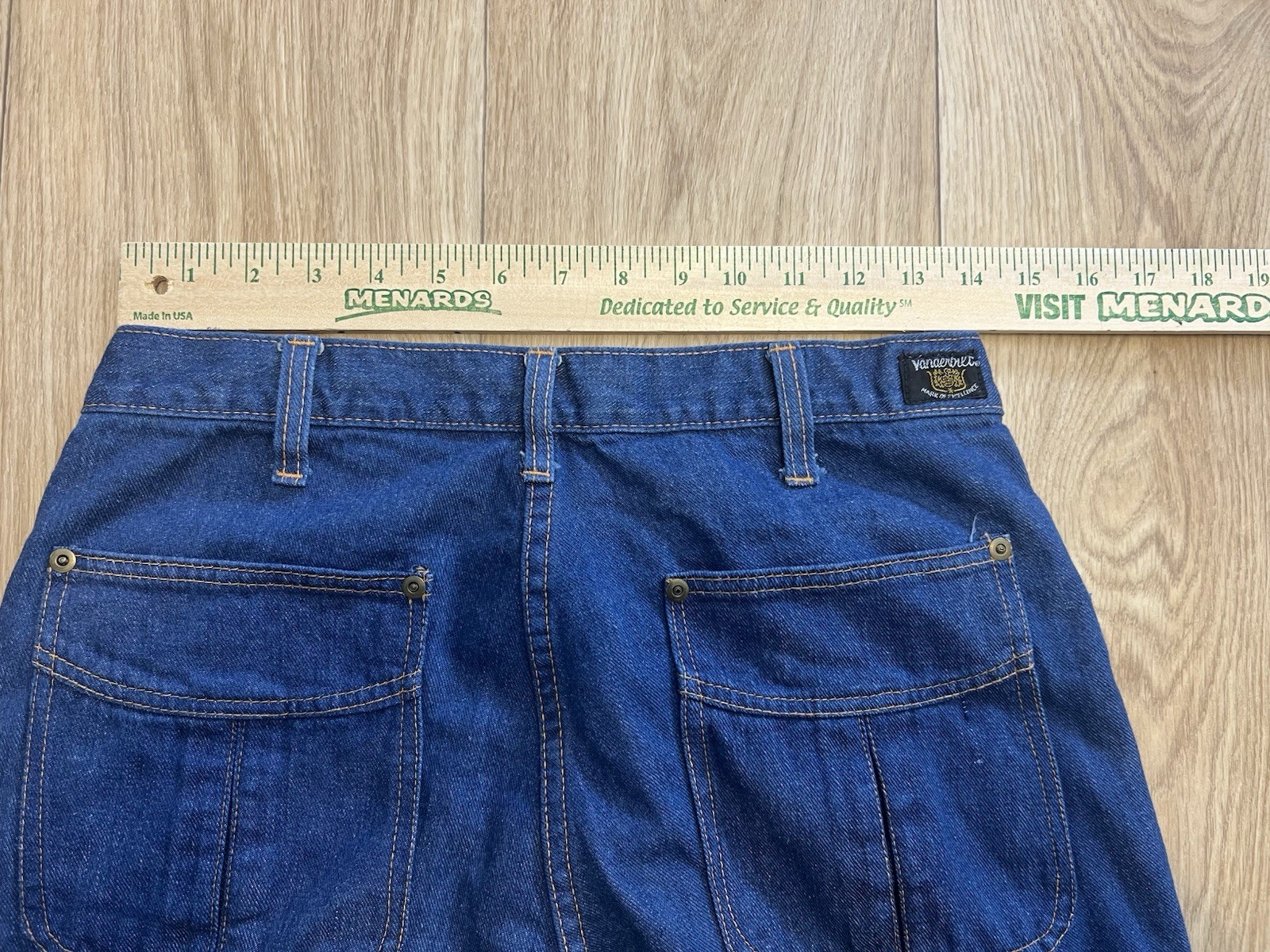 Vintage 70s 80s Vanderbilt Flared Bell Bottom Denim Jeans (28×34.5) Hong Kong