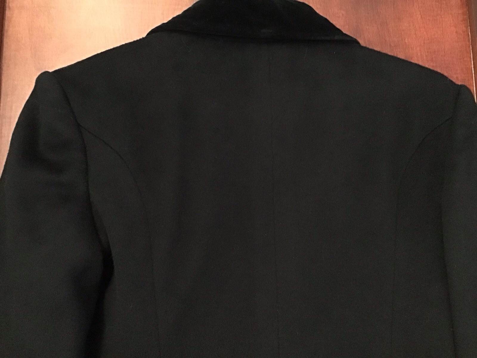 Vintage WORUMBO 100% Wool Long Black Size 6 Women&rsquo;s Coat Fashioned by JILL JR.
