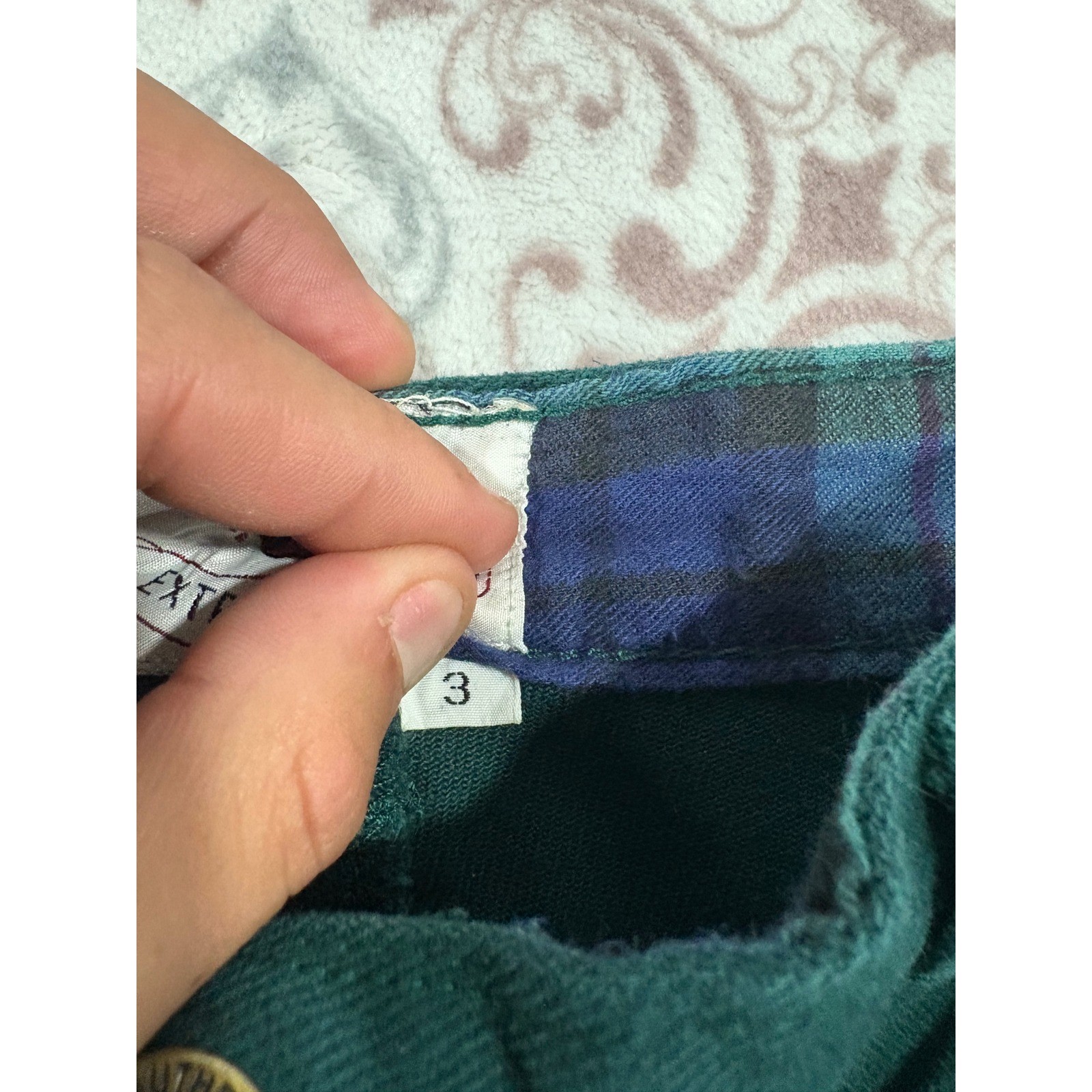 Extra Classic Vintage Forest Green High Waisted Cotton Tapered Pants Size 3