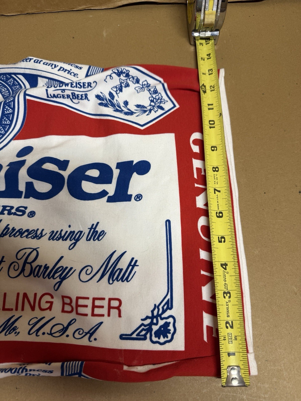 1980s Anheuser-Busch, Inc. Budweiser Logo Print Micro Dress Size 7 NEW W/ Tags!
