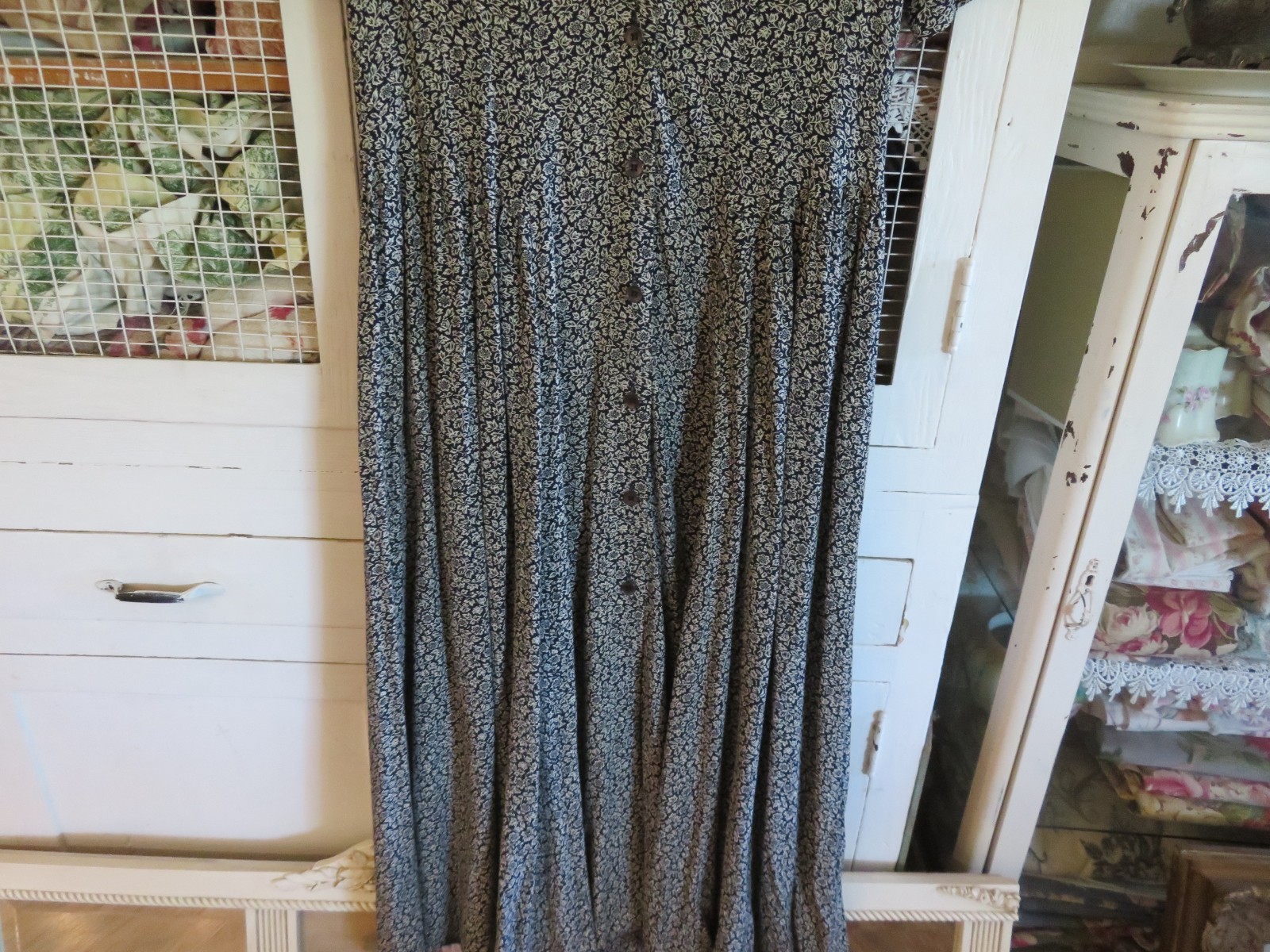 Vintage Women&rsquo;s Laura Ashley Dress Boho Chic Farmer Girl sz 10 MoreDressesListed