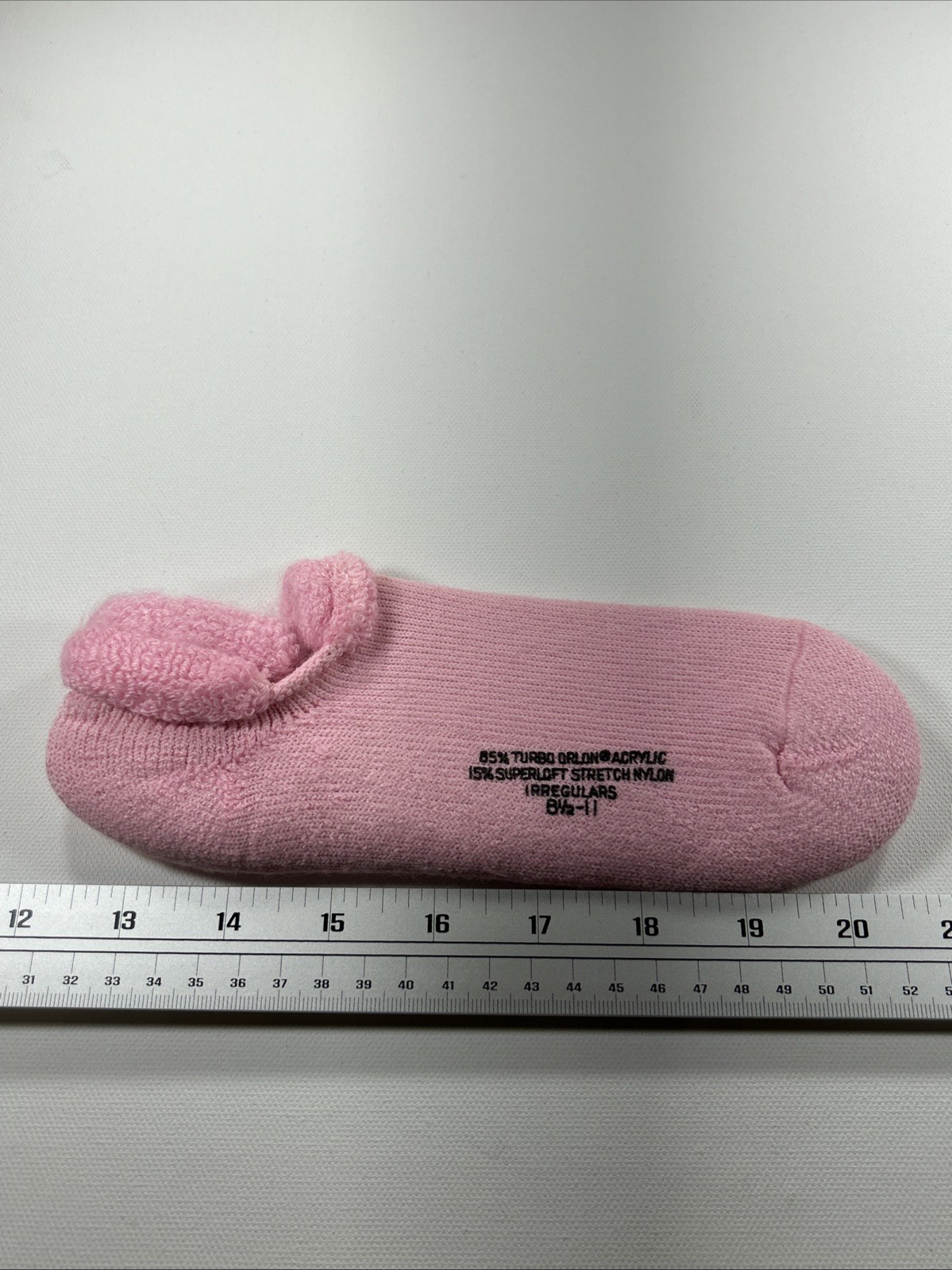 VTG Womens Socks Acrylic Blend Roll Top Irregulars 80&rsquo;s 90&rsquo;s Size 8.5-11 Pink