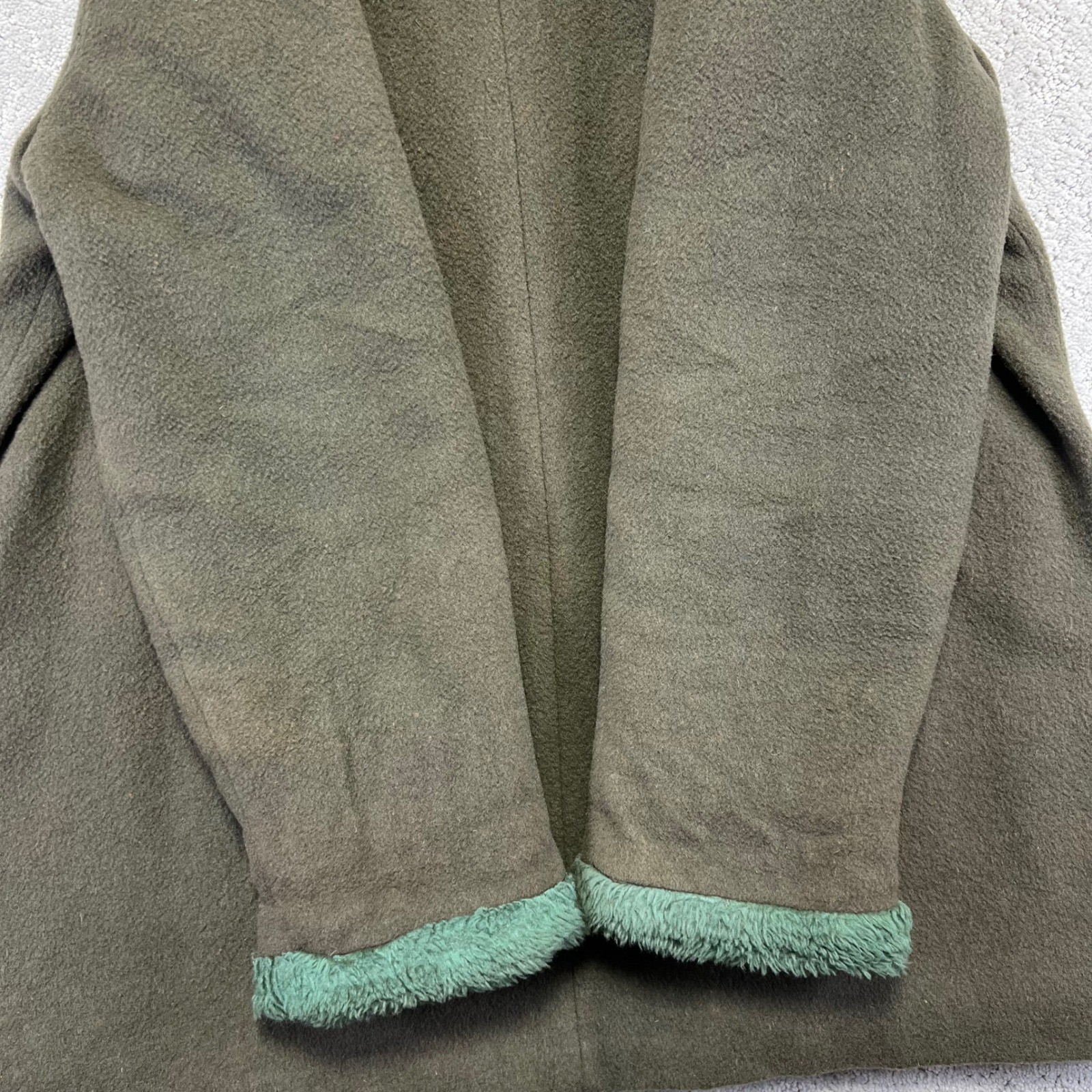 VINTAGE Schuster Camapile Jacket Womens 18 Fine Wool Camel Hair Hooded Coat 50s