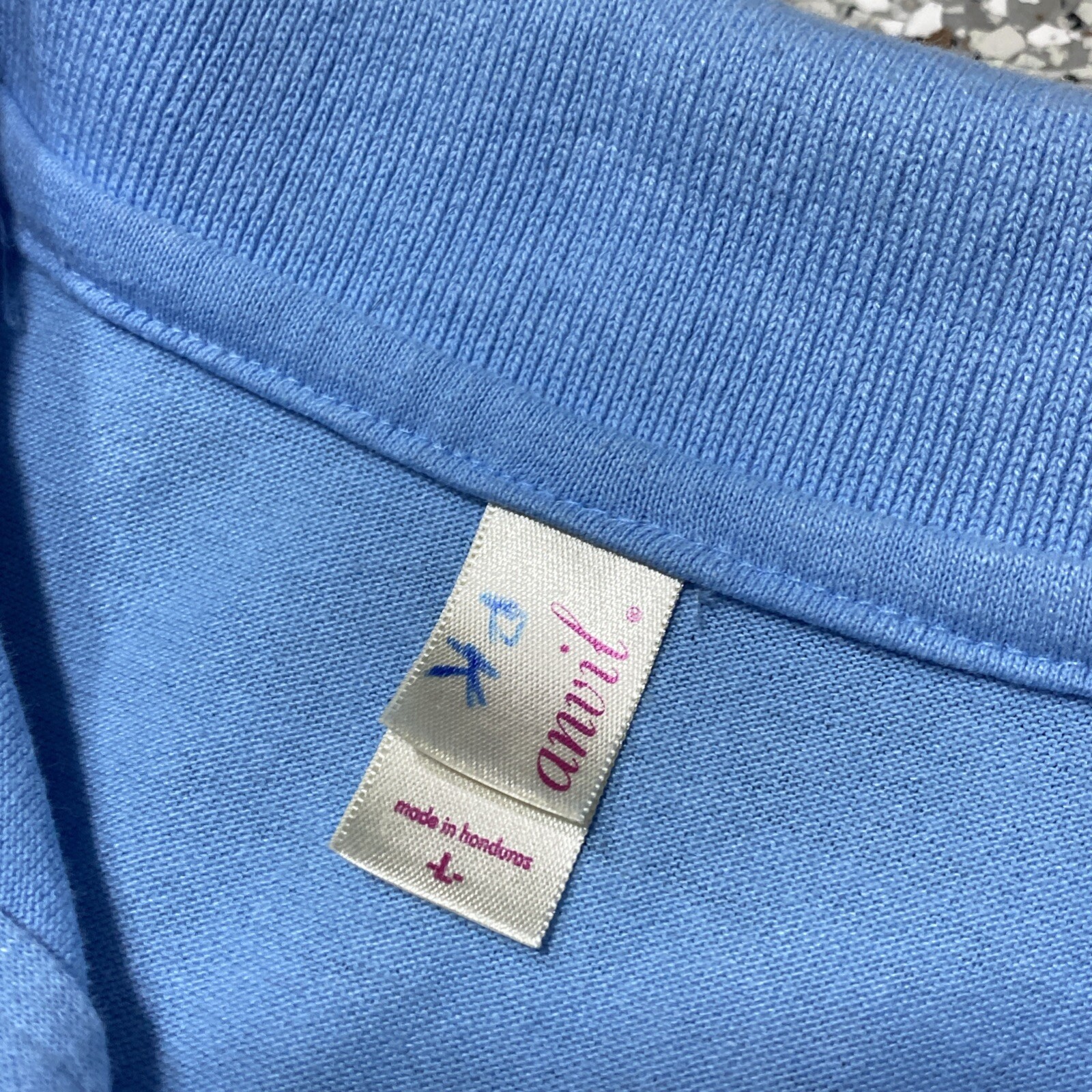 VTG 90s Texas bluebonnet Mockingbird Polo Womens Sz L Large Anvil Embroidered