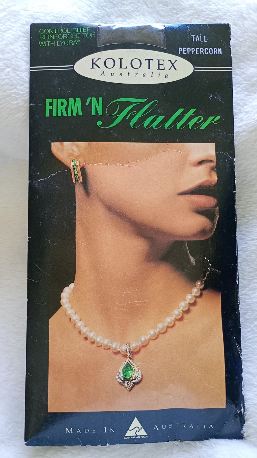 Vintage Kolotex Tall Peppercorn Firm &lsquo;N Flatter Pantyhose Australian Made