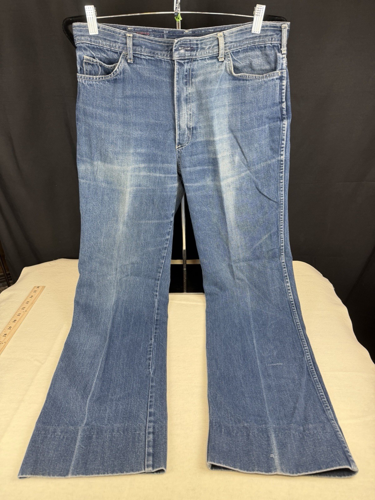 Vintage MACHIO Women’s Jeans Size 20 Distressed Light Wash