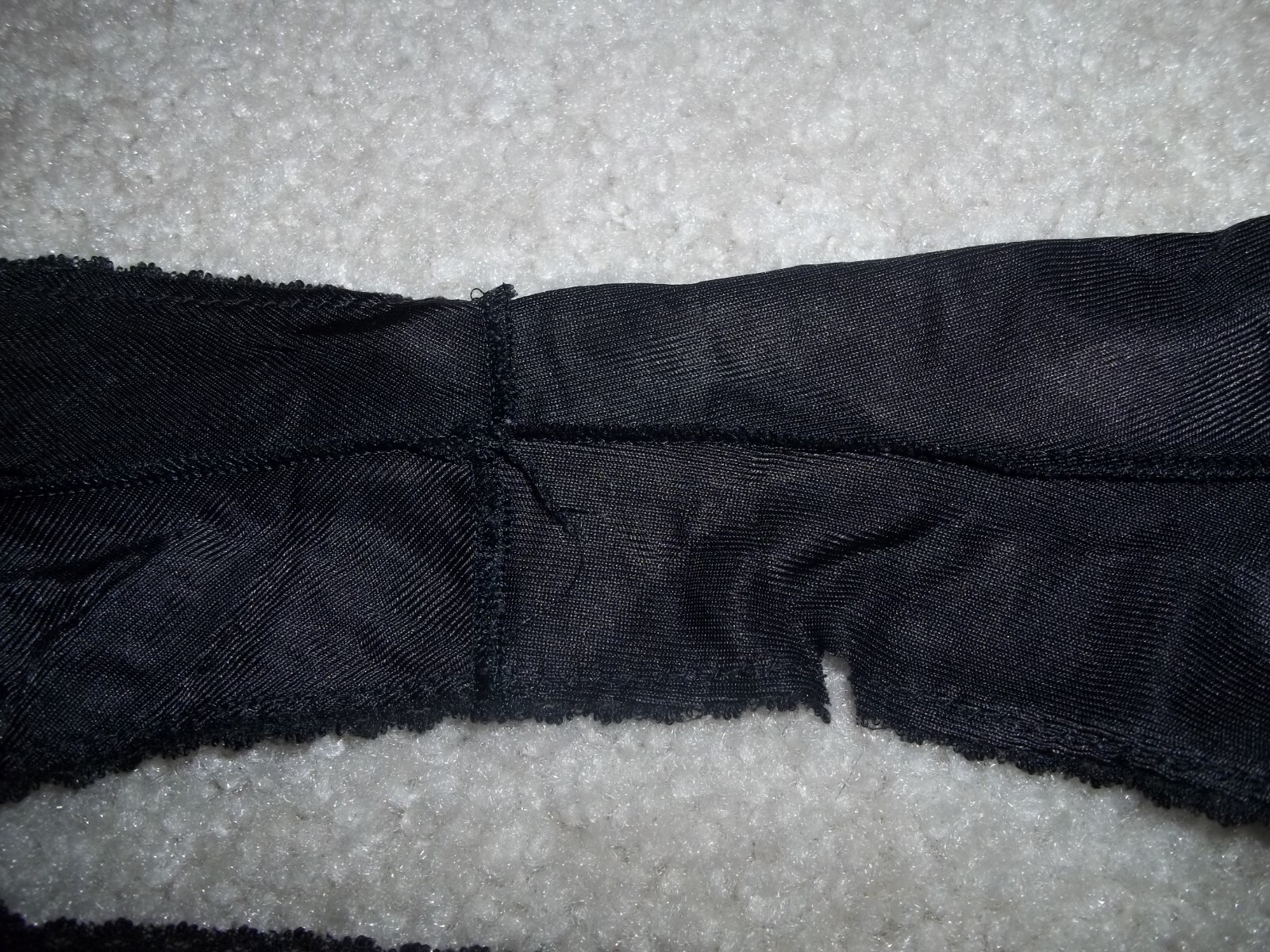 EUC Sissy Vintage Maidenform Chantilly Lace Black Panties Silky sz 5 UNION MADE