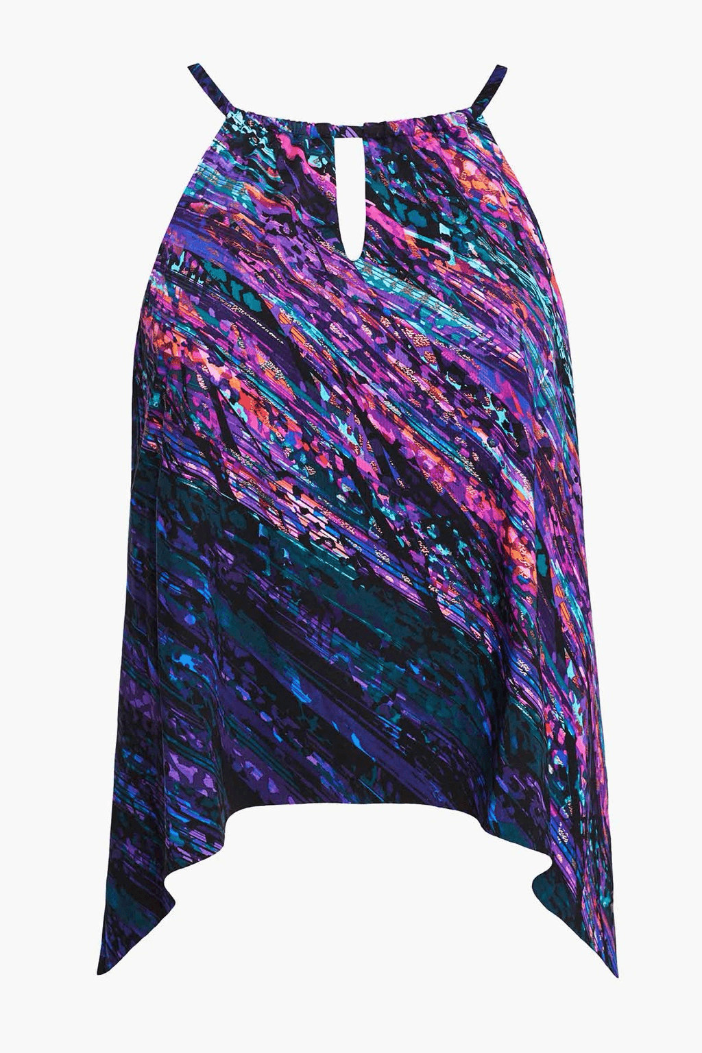 Miraclesuit NWT Peephole Tankini Top Multicolor Size 8