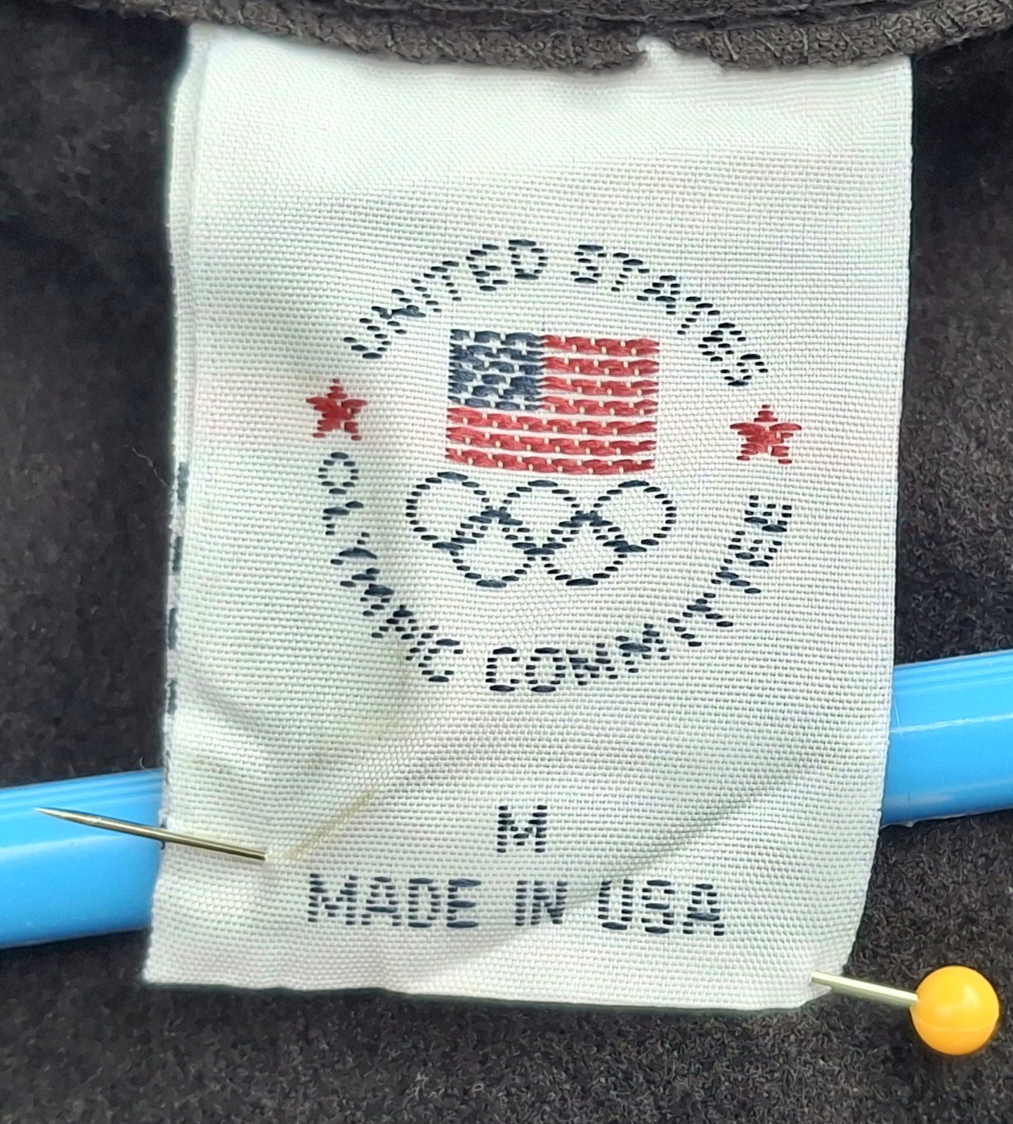 Vintage 1990s black jacket United States Olympic Committee medium