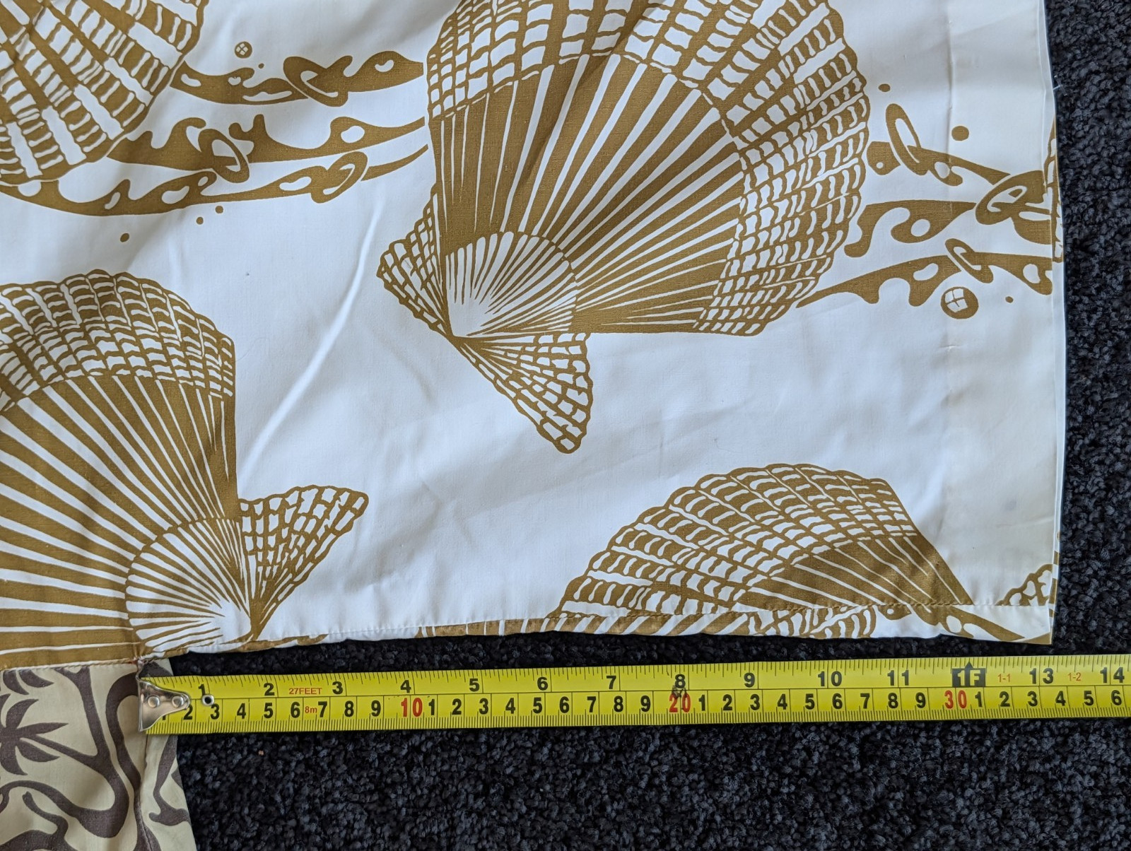 Vintage1970s Tiki Togs Suva Fiji Hawaiian Maxi Dress Caftan M Kimono Sleeves