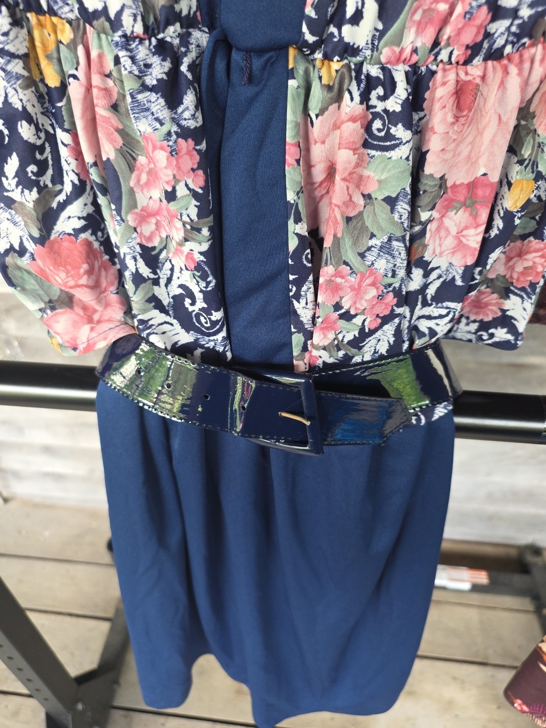 Vtg Lot of 2 Dresses 70s 80s Secretary Mod Poly Teacher
