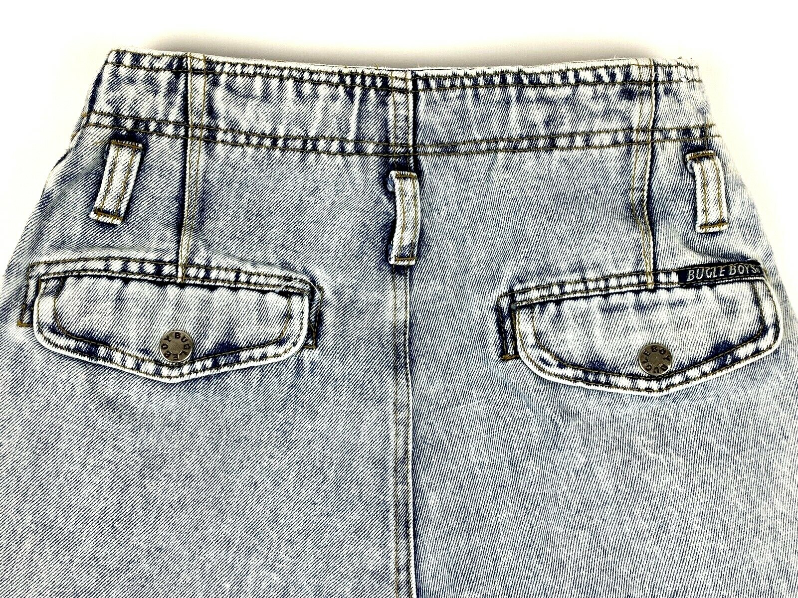 Vintage 80s 90s Bugle Boy Acid Wash High Waist Mom Jeans Sz. 10 W 24-25 in.