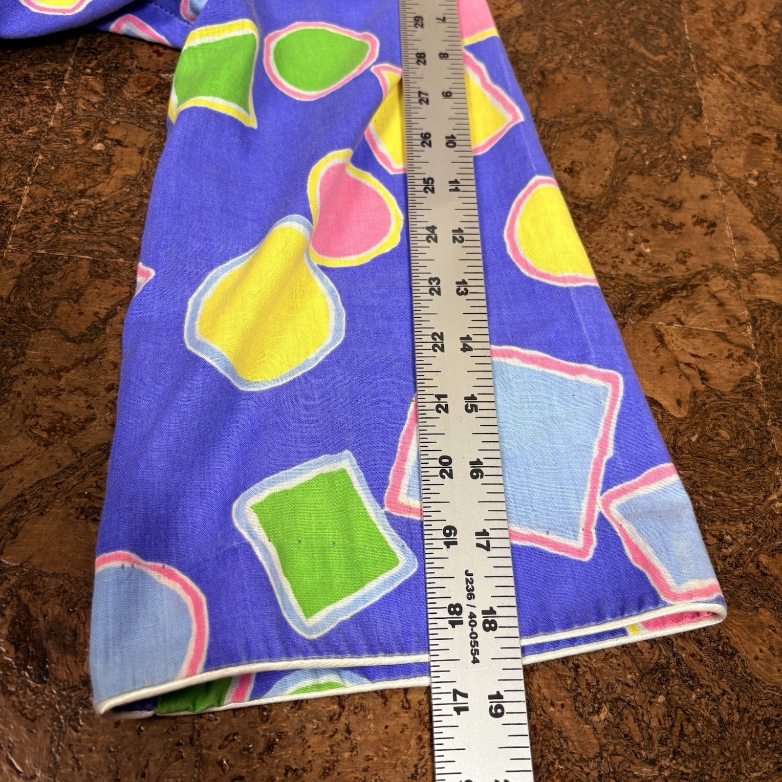 Vintage David Brown California Geometric Maxi Dress Art Teach 80s 90s Size L