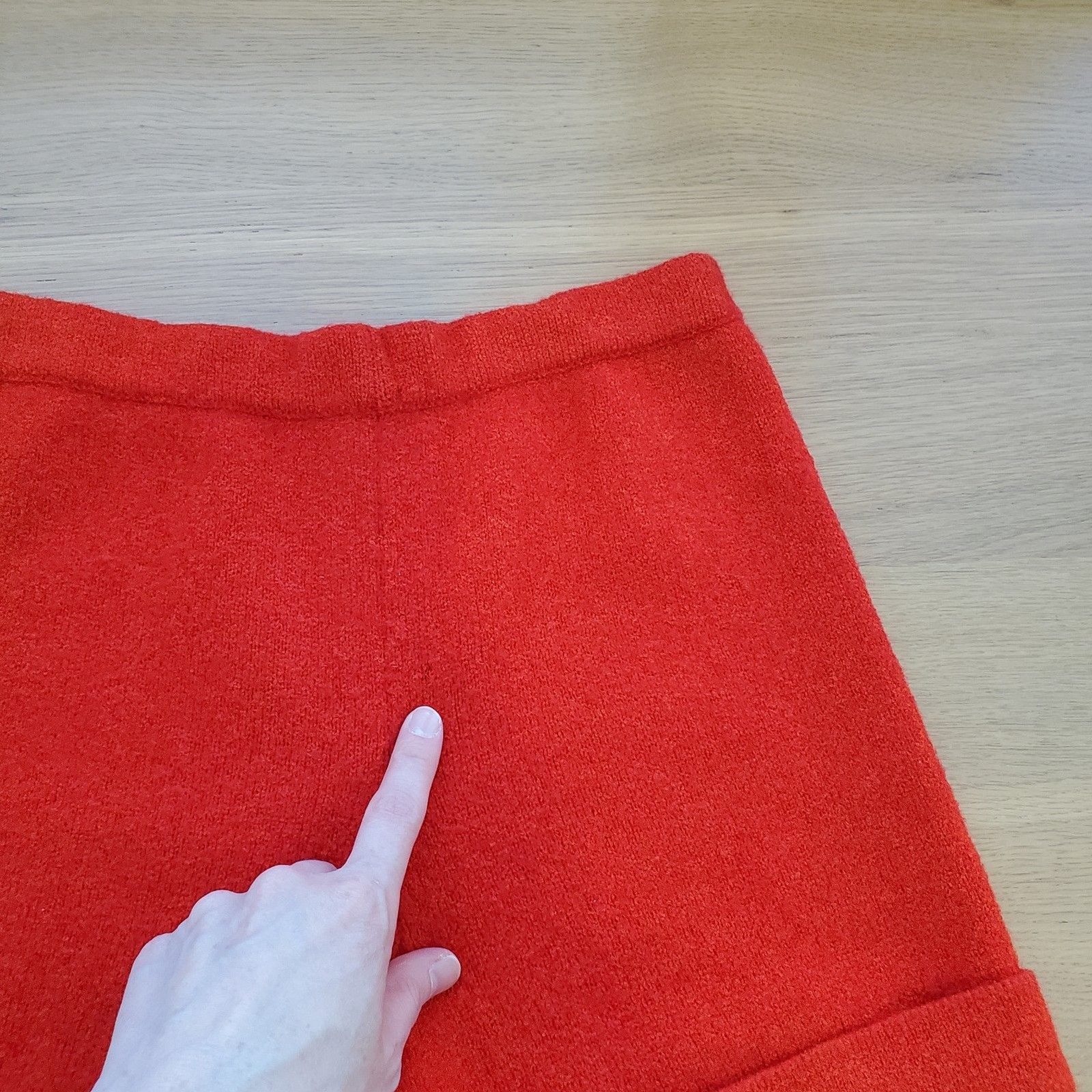 Vintage 60s Full Fashioned Red Wool Knit Shorts