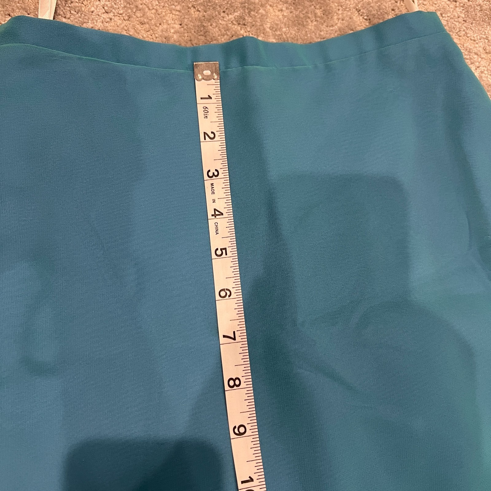 Vintage Lazaro Two-Piece Formal Gown Aqua Blue Chiffon Satin Prom Dress Y2K 90s