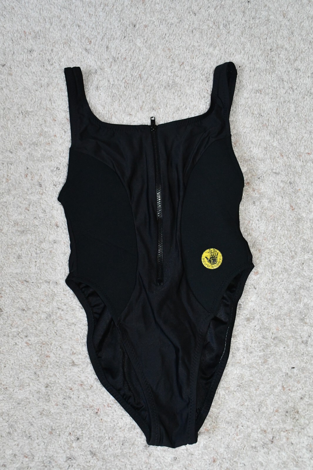 VINTAGE 1980&rsquo;s 1990&rsquo;S BLACK LYCRA SPANDEX NYLON NEOPRENE BODY GLOVE SWIMSUIT