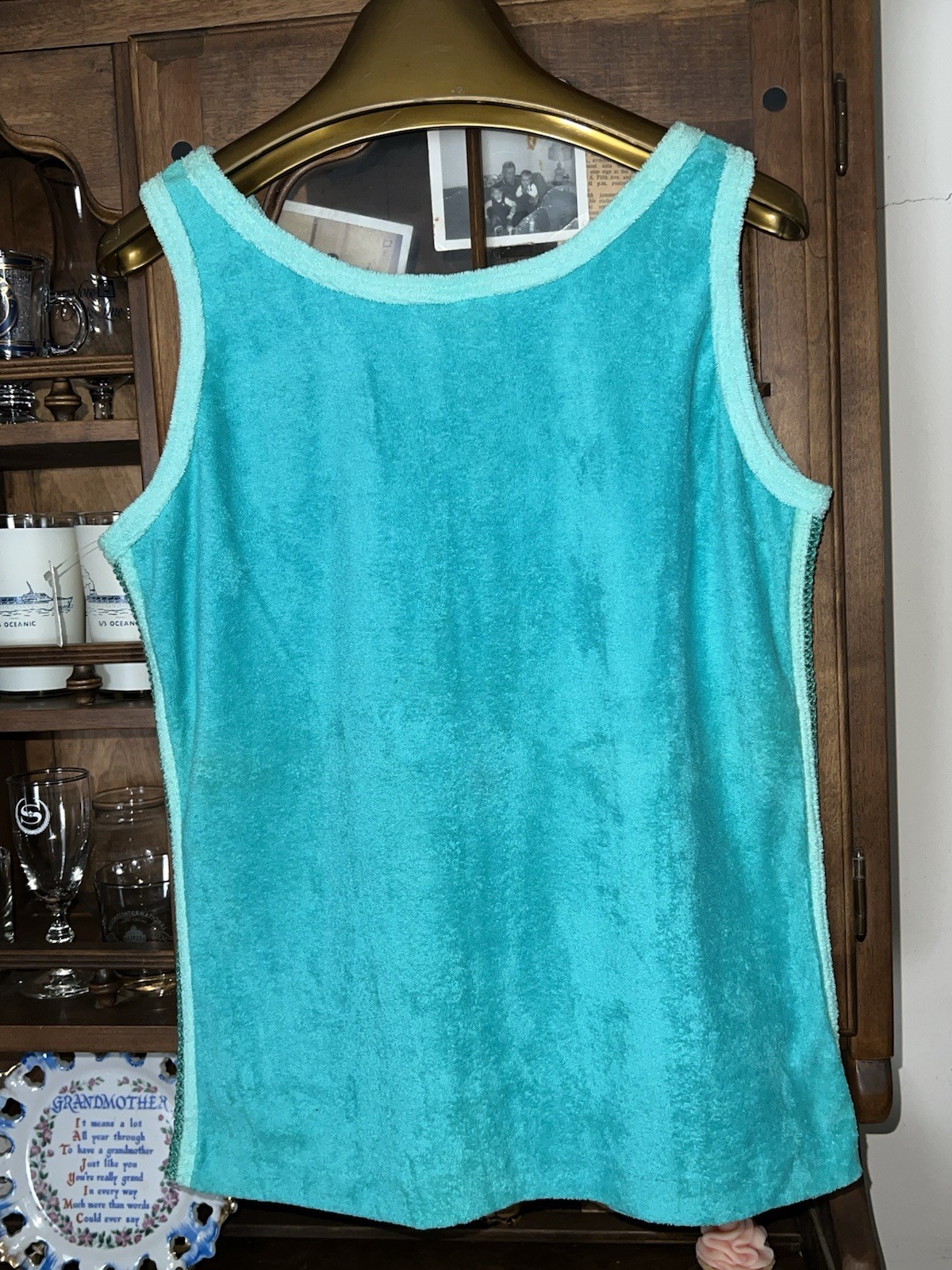 NWT VTG Topic Knits Terry Tank Top w/Mesh Sides Sz LG 1980s Boscov’s