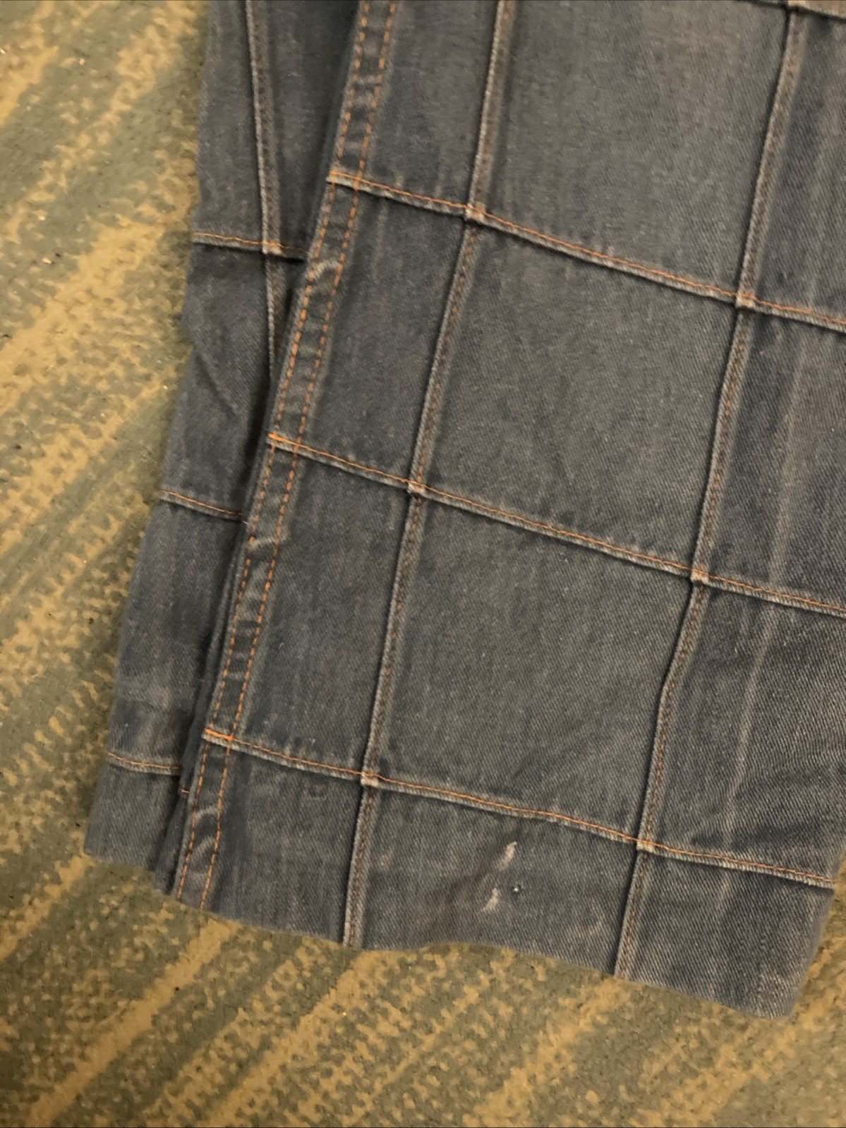 Vintage 70s style Patchwork Brittania Flare Bell Bottom Cotton Denim Jeans