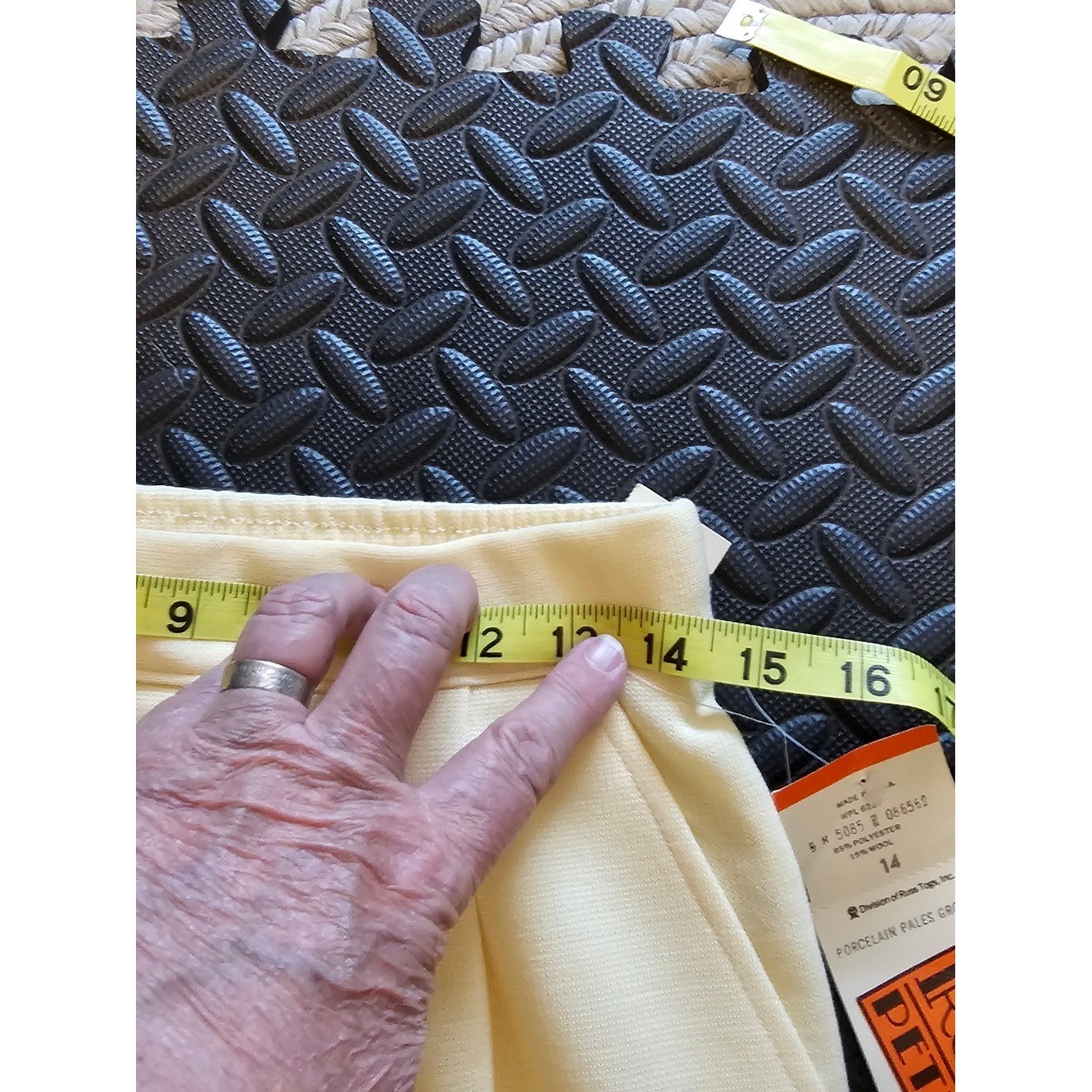 Russ Petites Vintage NWT suit jacket & slacks sunshine yellow 14p lightweight