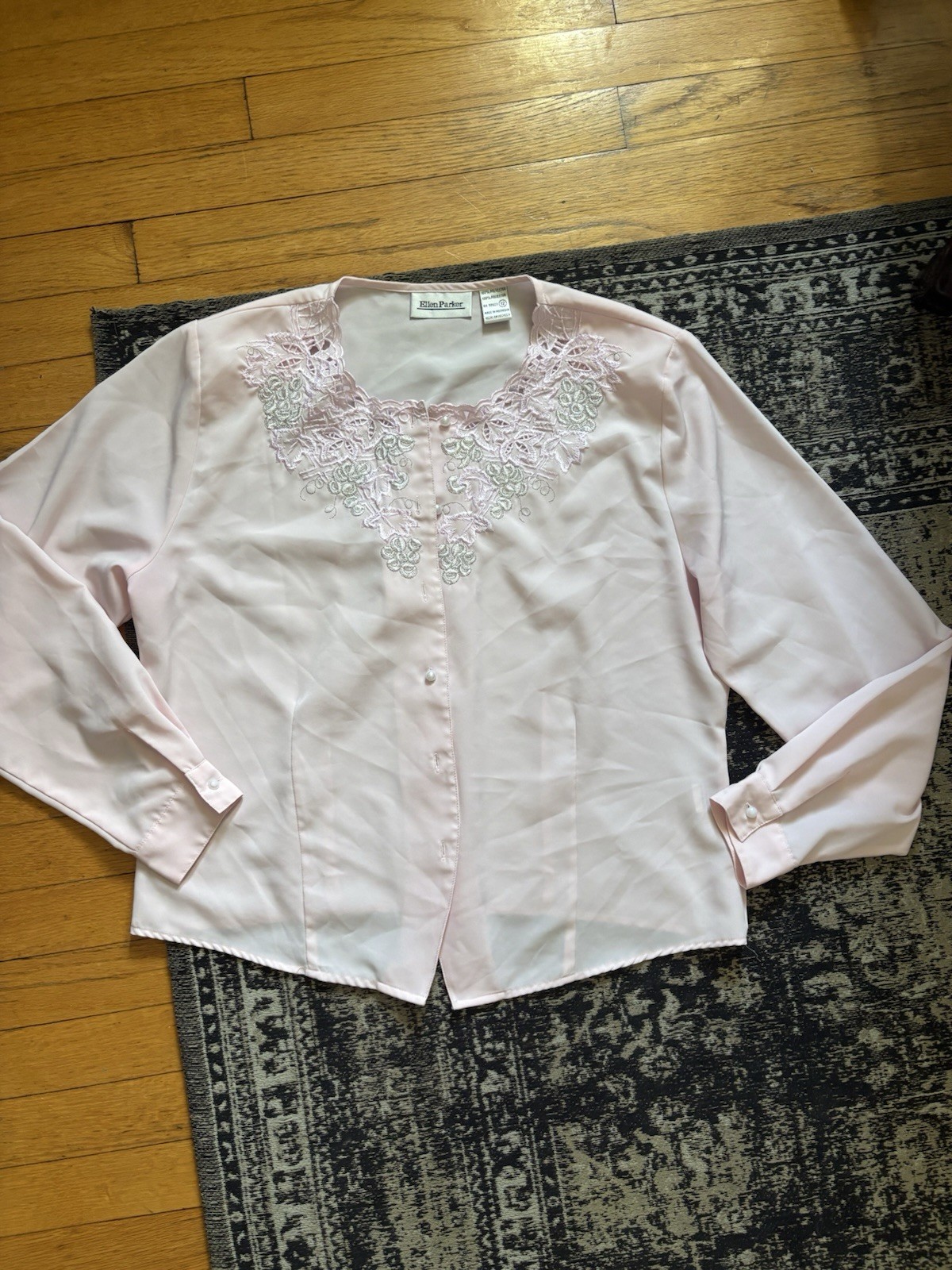 Vintage Ellen Parker Women’s Blouse/Blazer Embroidered