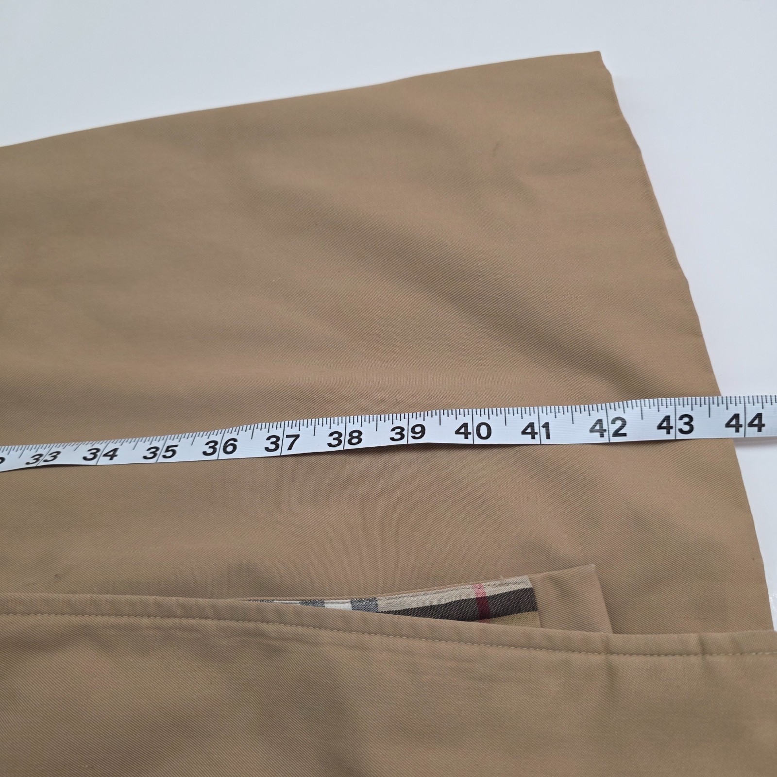 VTG Burberrys Trench Coat Made in England Adult 18X43 Distress READ Burberry